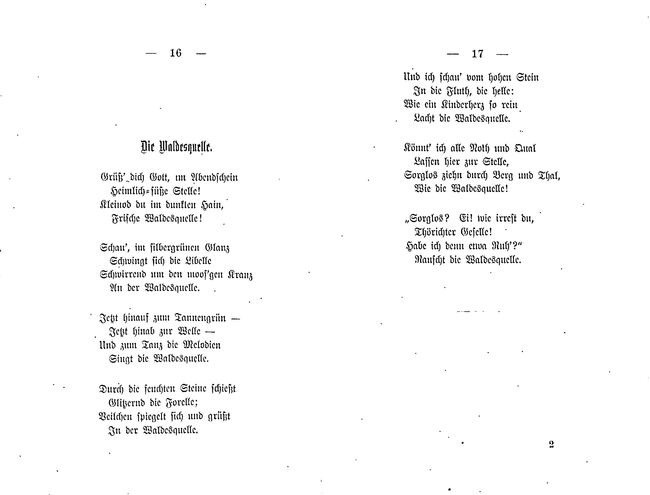 Ein Gruss aus der Ferne (1881) | 9. (16-17) Põhitekst