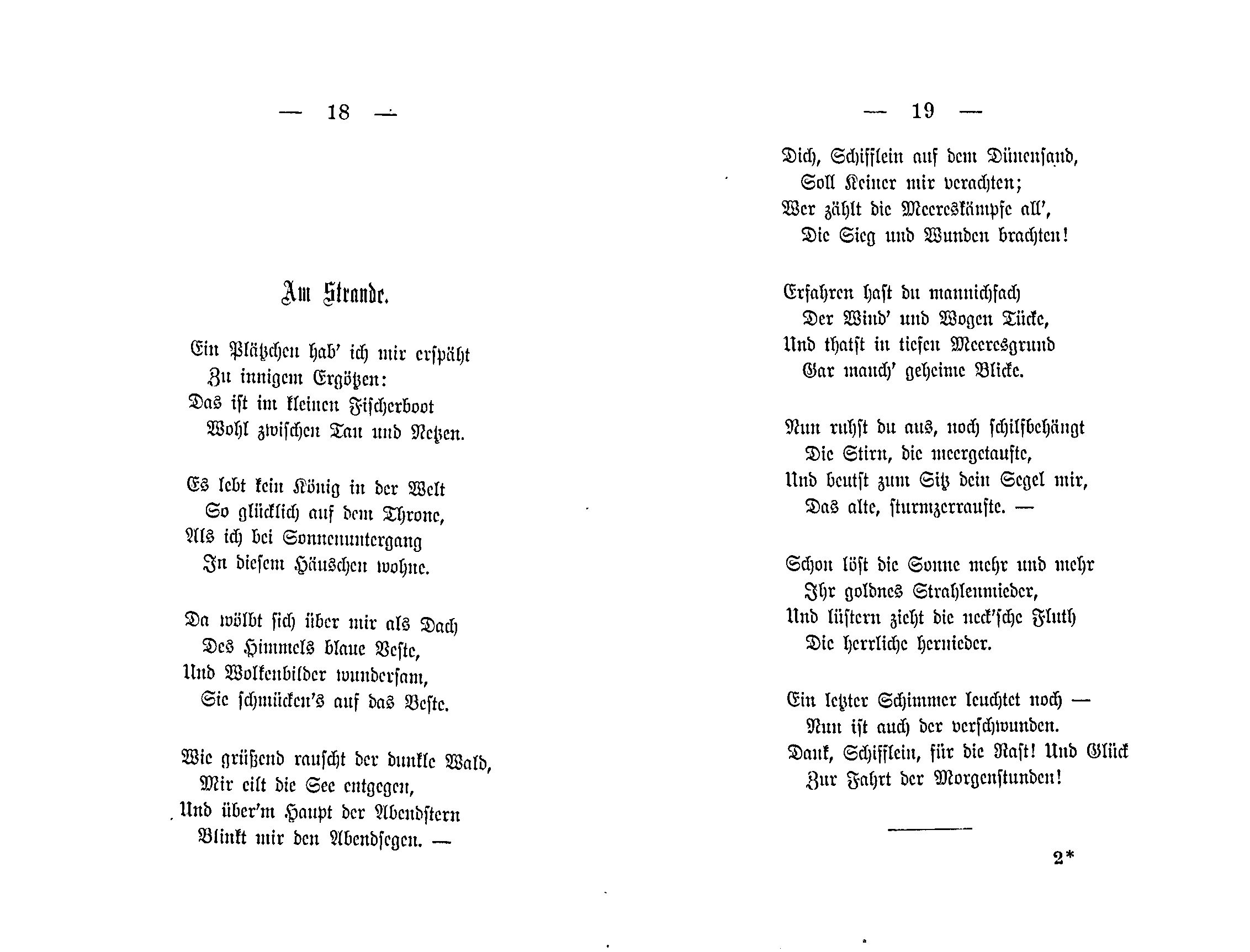 Ein Gruss aus der Ferne (1881) | 10. (18-19) Põhitekst