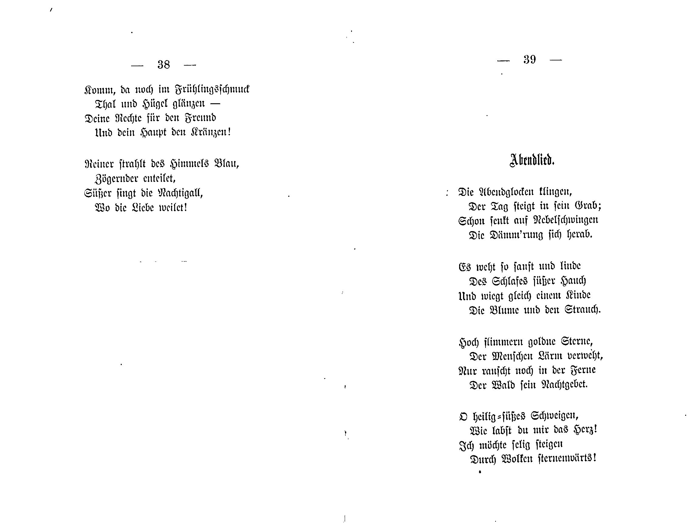 Ein Gruss aus der Ferne (1881) | 20. (38-39) Основной текст