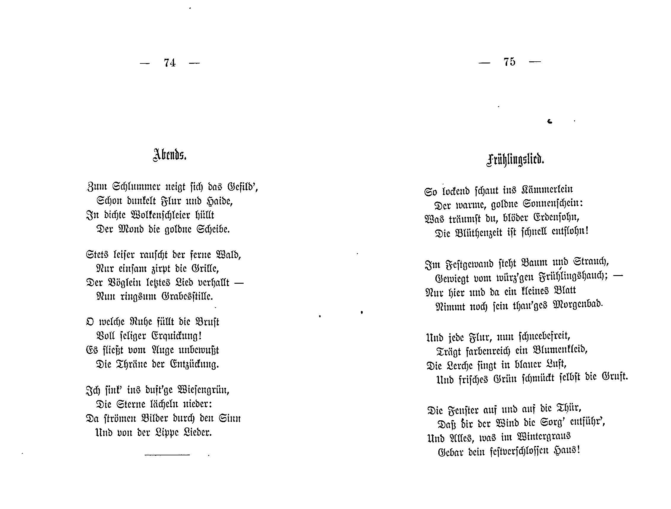 Ein Gruss aus der Ferne (1881) | 38. (74-75) Основной текст
