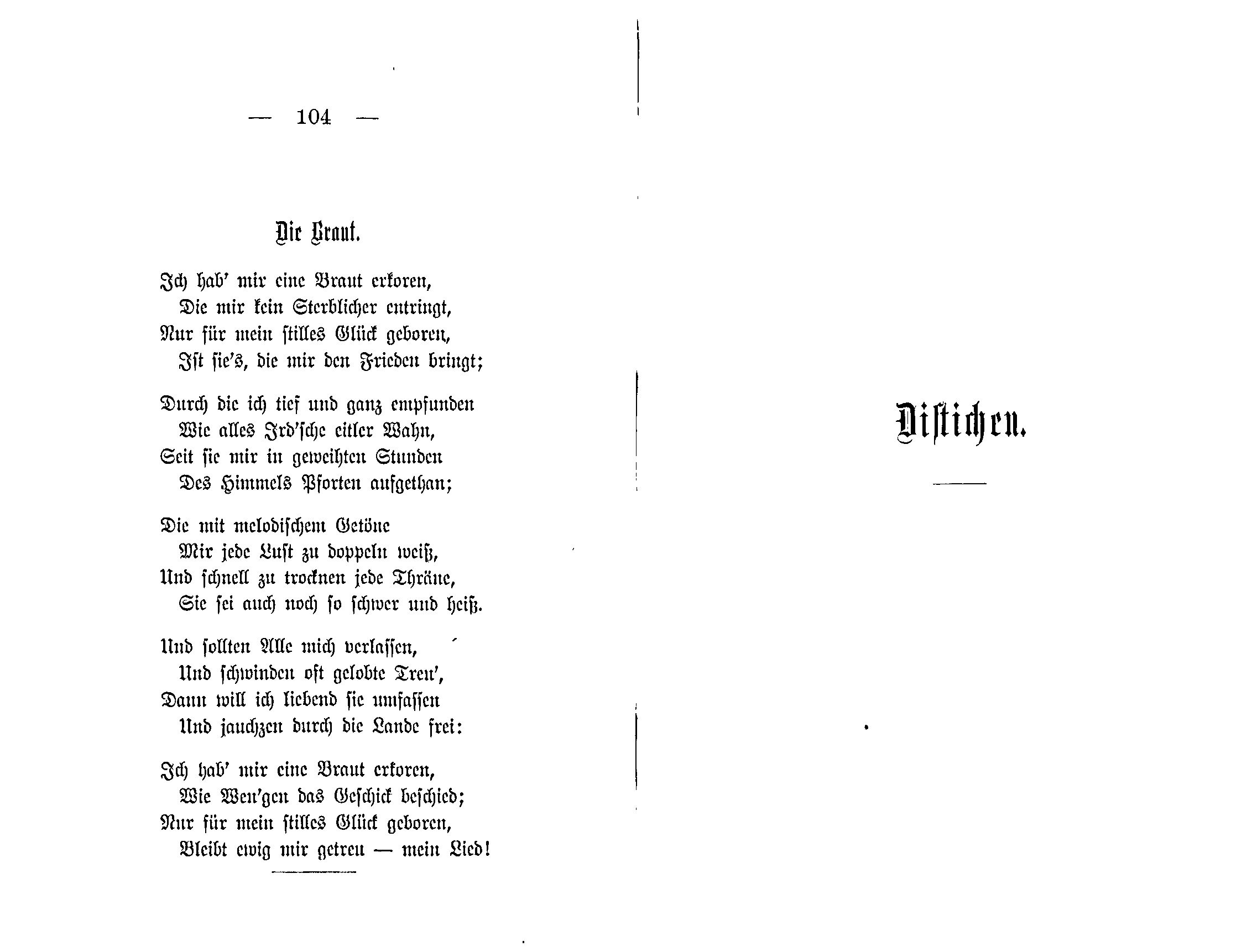 Ein Gruss aus der Ferne (1881) | 53. (104-105) Põhitekst