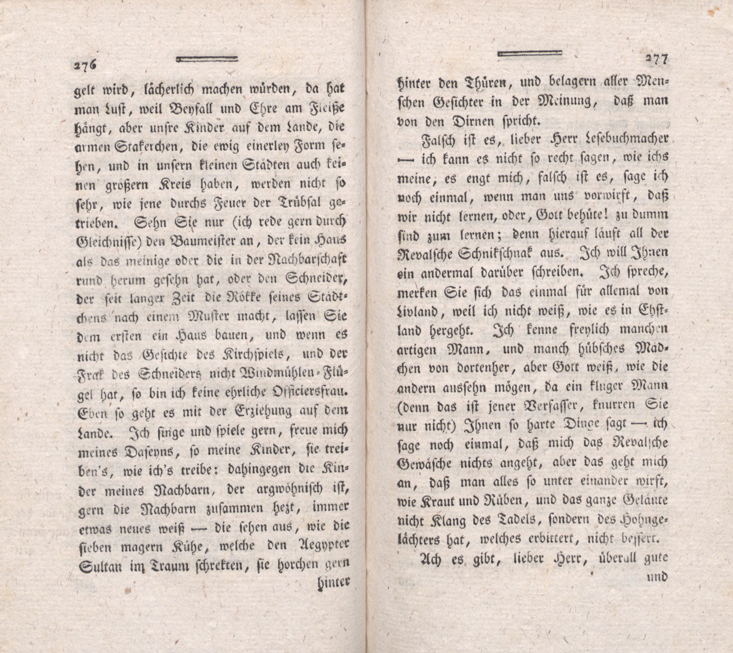Lesebuch für Ehst- und Livland [3] (1787) | 45. (276-277) Põhitekst