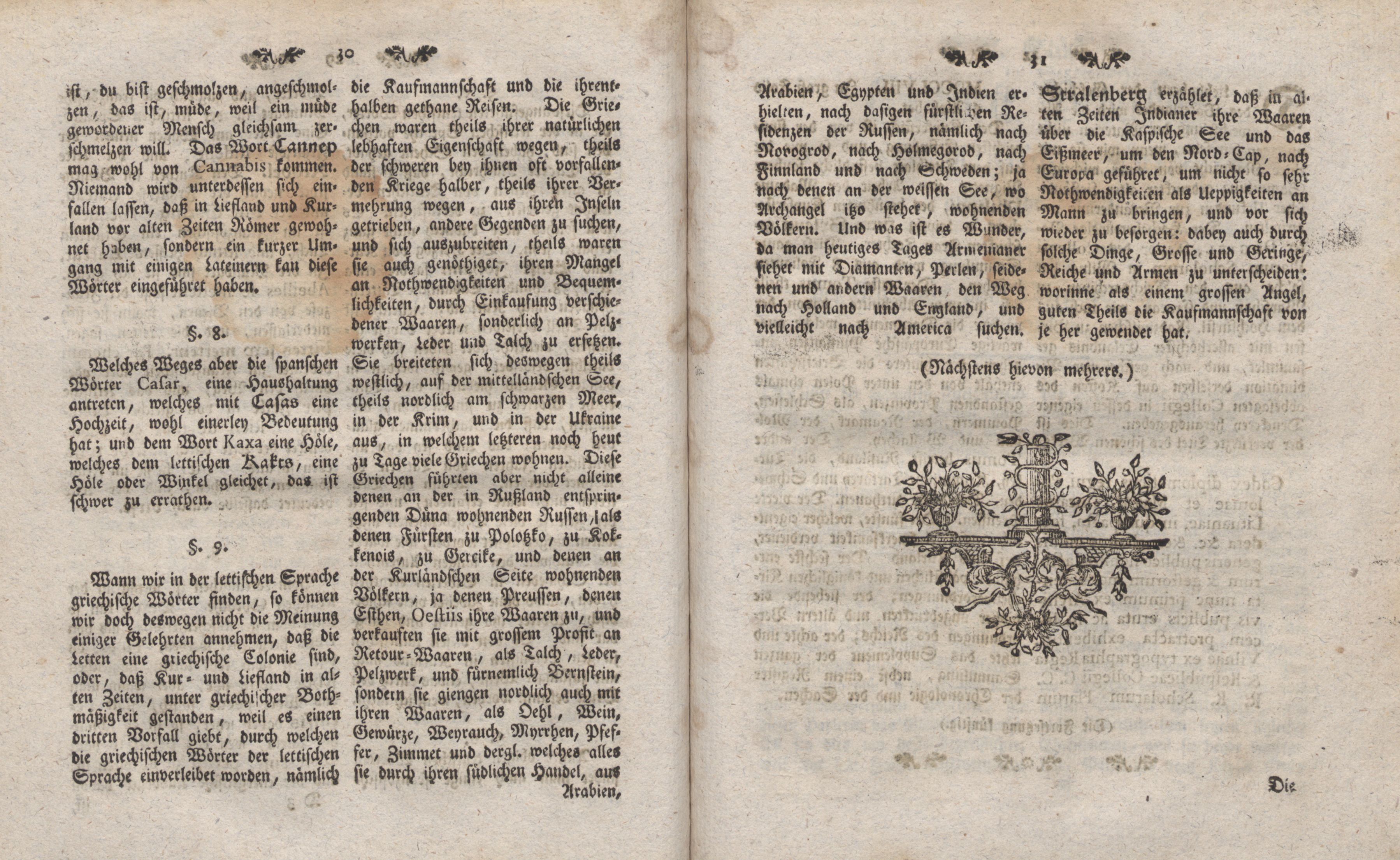 Gelehrte Beyträge zu den Rigischen Anzeigen 1762 (1762) | 16. (30-31) Haupttext