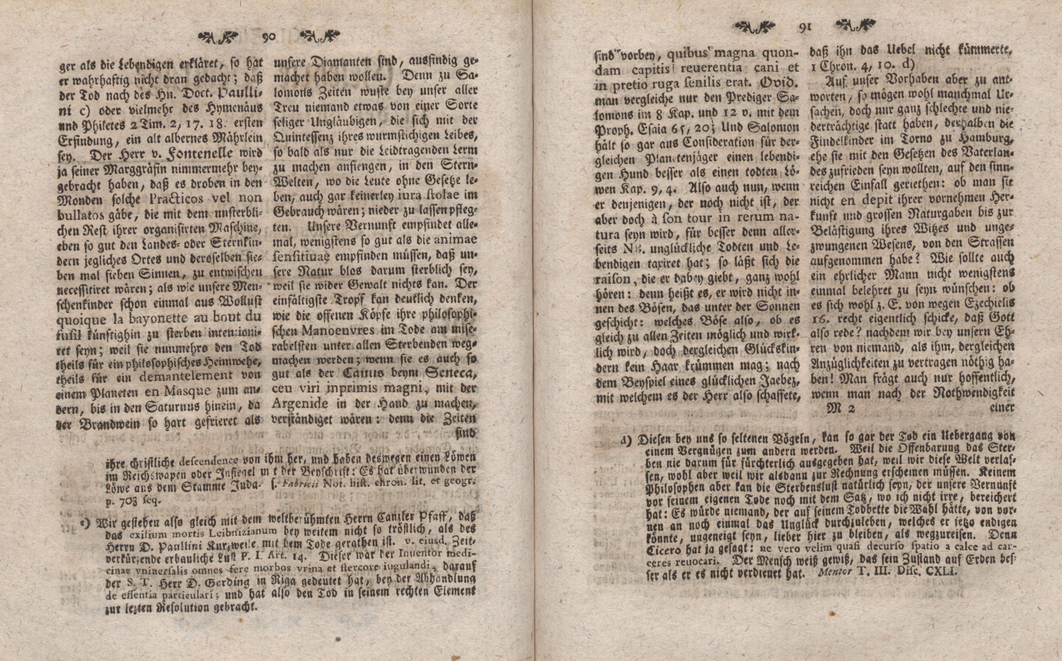 Gelehrte Beyträge zu den Rigischen Anzeigen 1762 (1762) | 46. (90-91) Haupttext