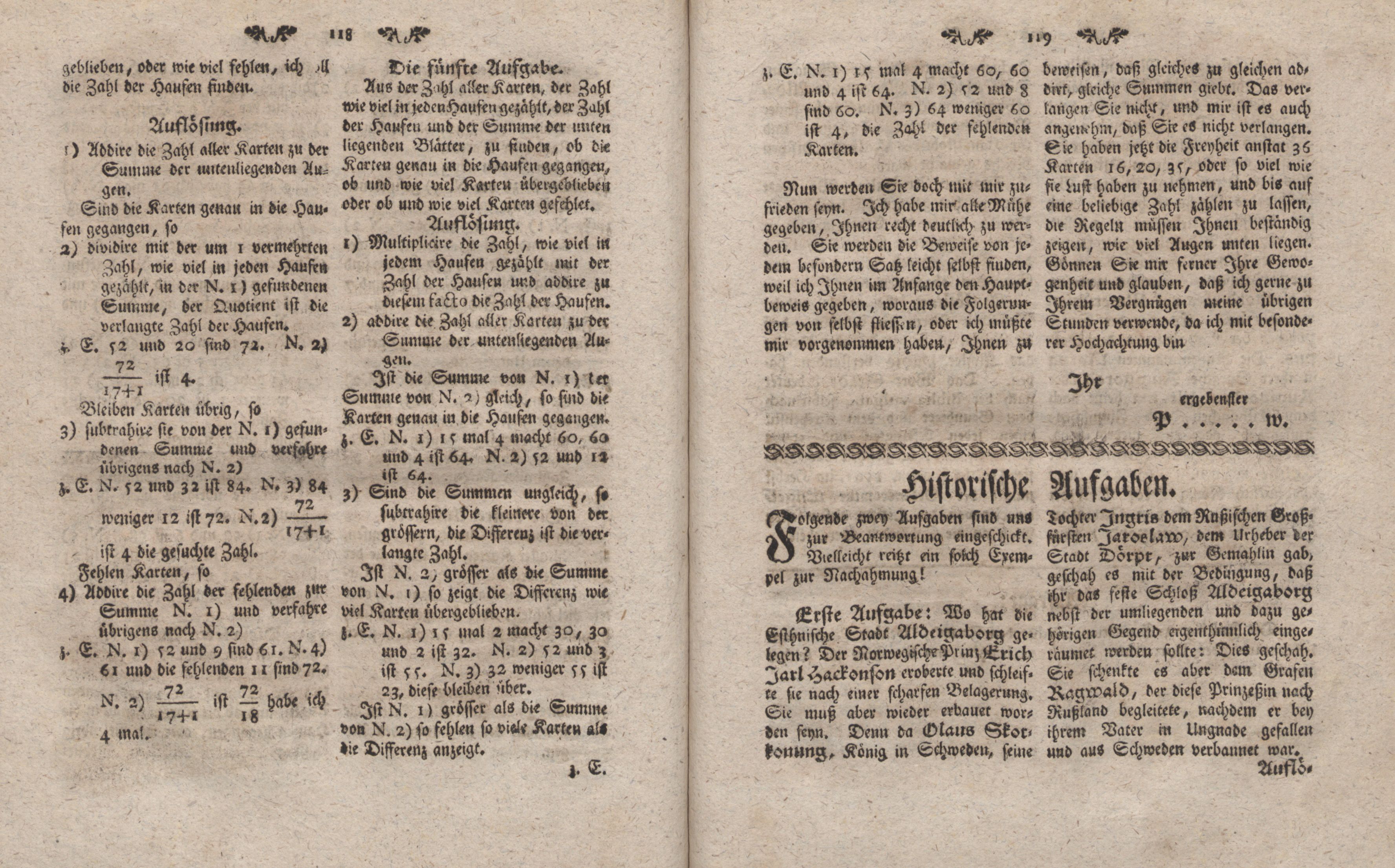 Gelehrte Beyträge zu den Rigischen Anzeigen 1762 (1762) | 60. (118-119) Haupttext
