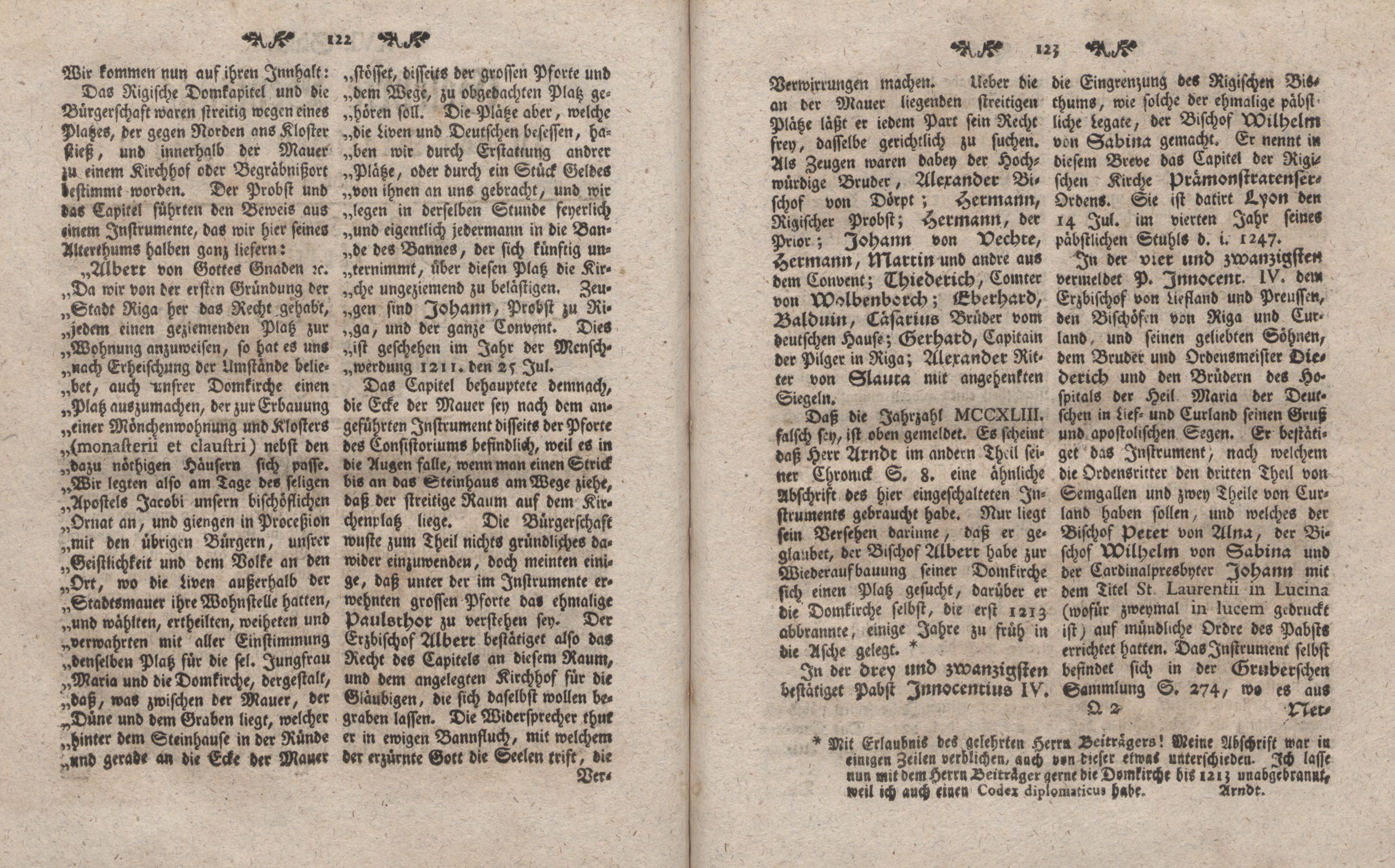 Gelehrte Beyträge zu den Rigischen Anzeigen 1762 (1762) | 62. (122-123) Haupttext