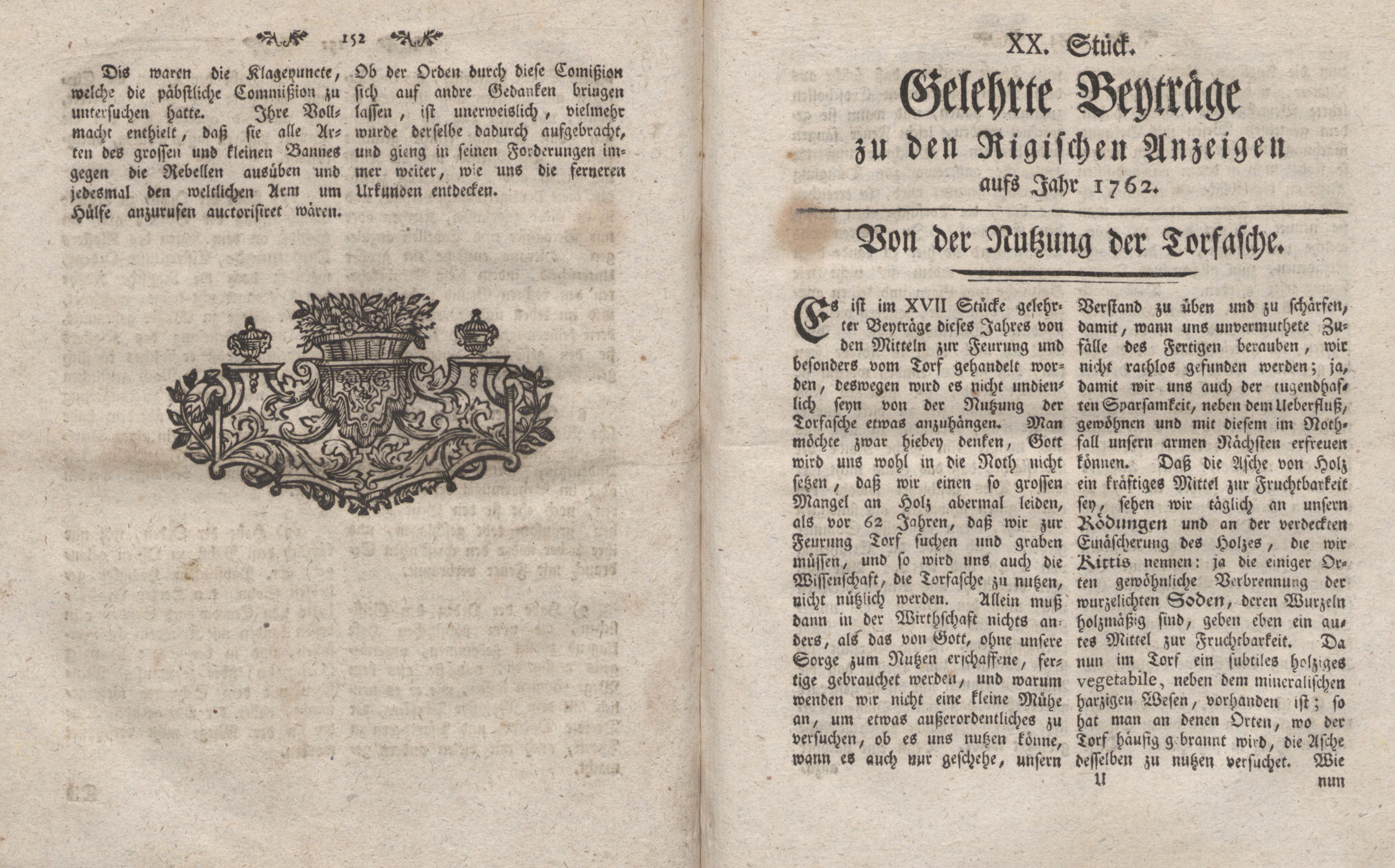 Gelehrte Beyträge zu den Rigischen Anzeigen 1762 (1762) | 77. (152-153) Haupttext