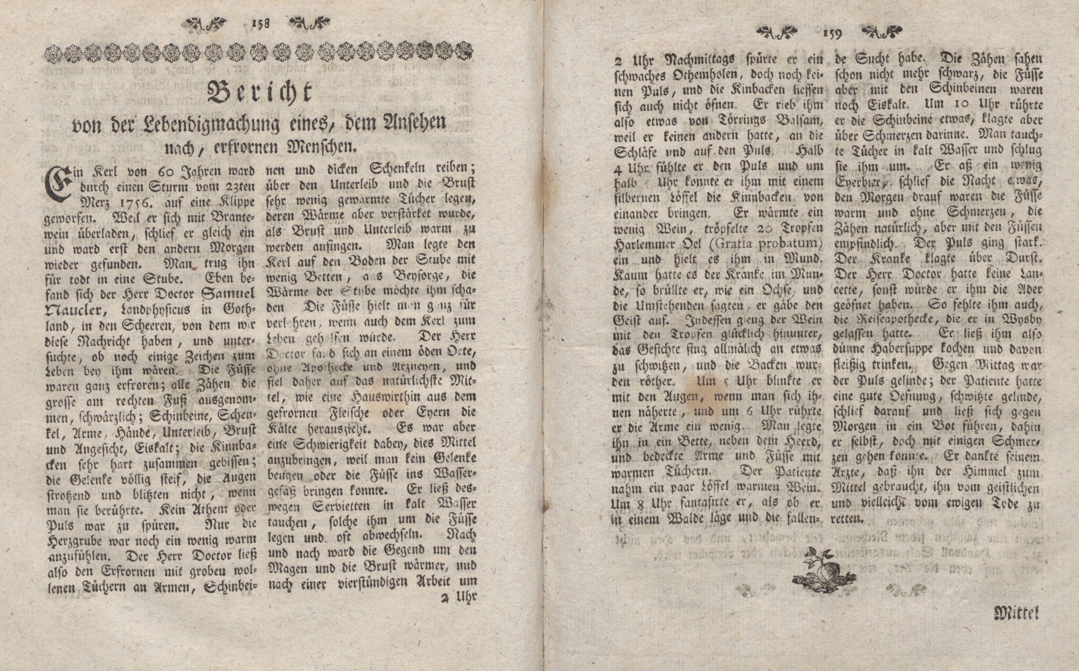 Gelehrte Beyträge zu den Rigischen Anzeigen 1762 (1762) | 80. (158-159) Haupttext