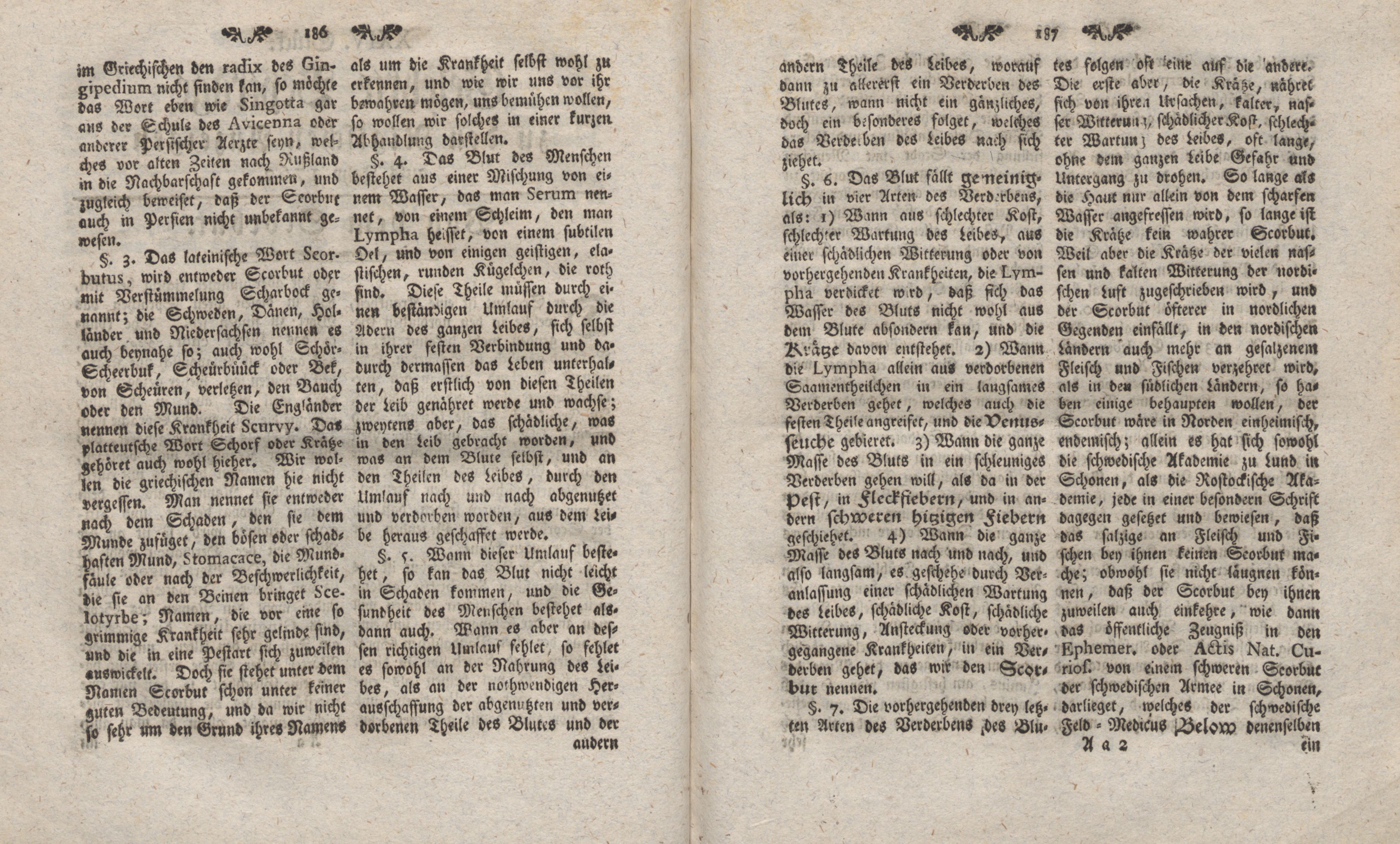 Gelehrte Beyträge zu den Rigischen Anzeigen 1762 (1762) | 94. (186-187) Haupttext