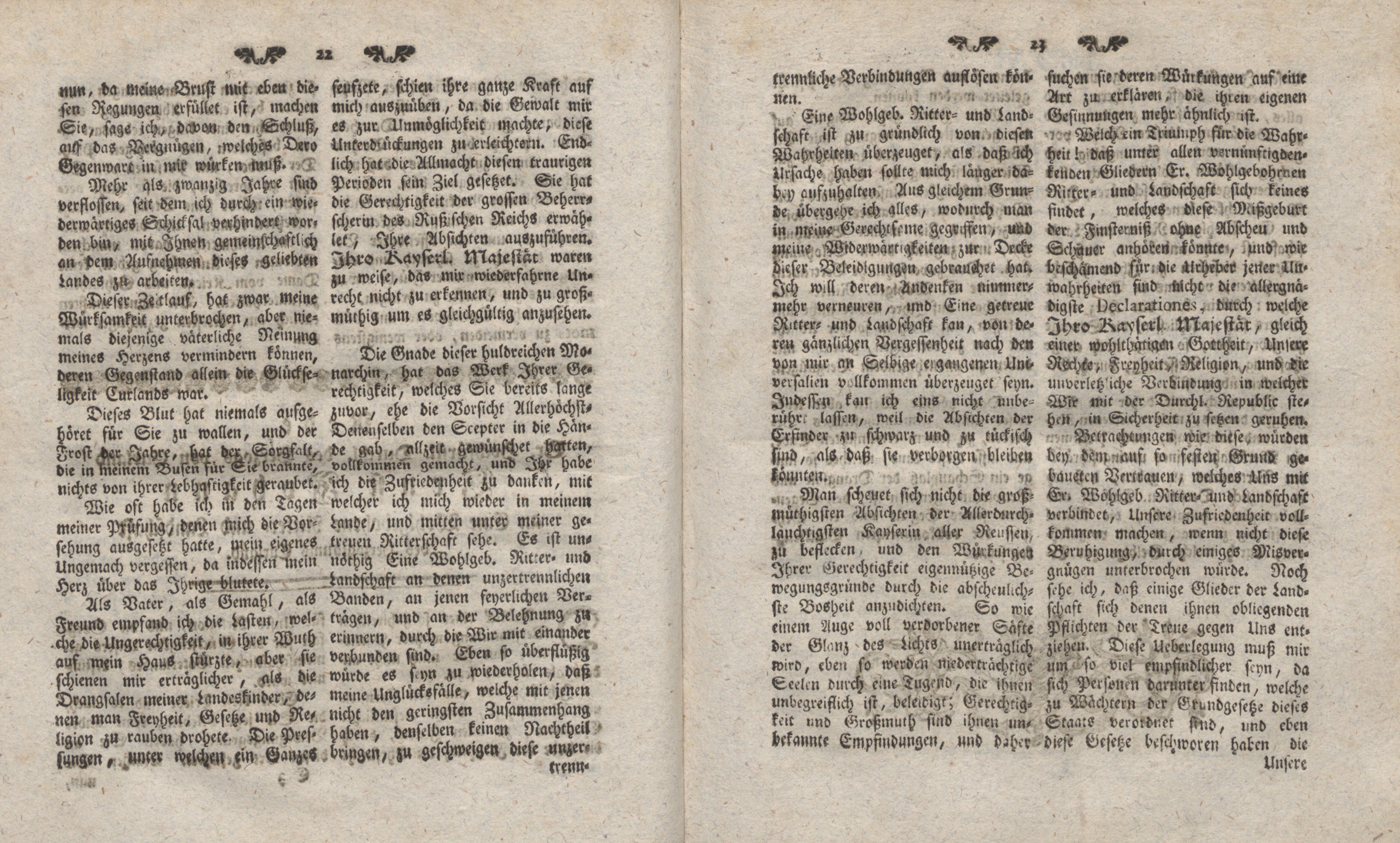 Gelehrte Beyträge zu den Rigischen Anzeigen 1763 (1763) | 12. (22-23) Põhitekst