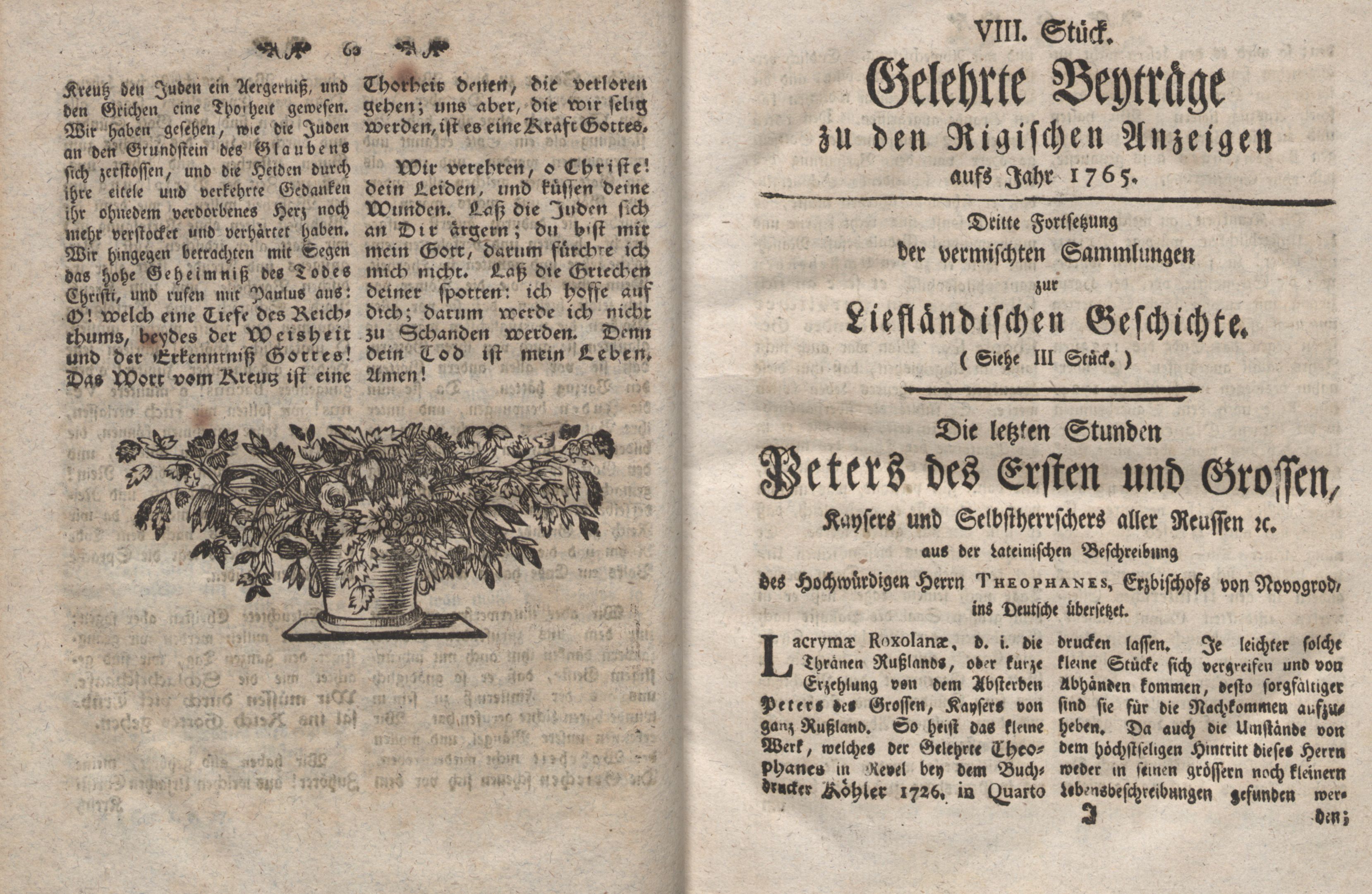 Vermischte Sammlungen zur Liefländischen Geschichte [04] (1765) | 1. (60-61) Main body of text