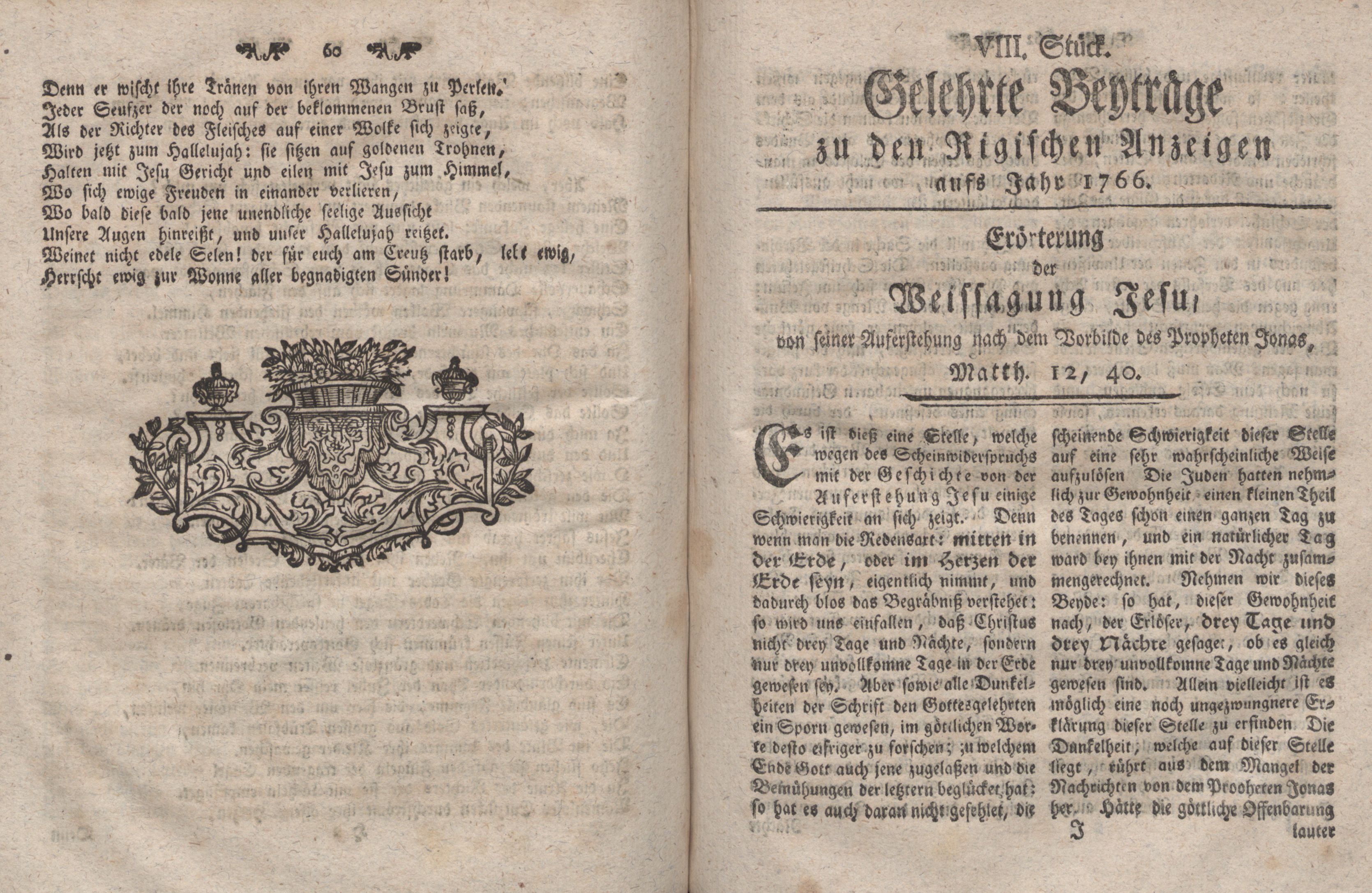 Gelehrte Beyträge zu den Rigischen Anzeigen 1766 (1766) | 31. (60-61) Haupttext