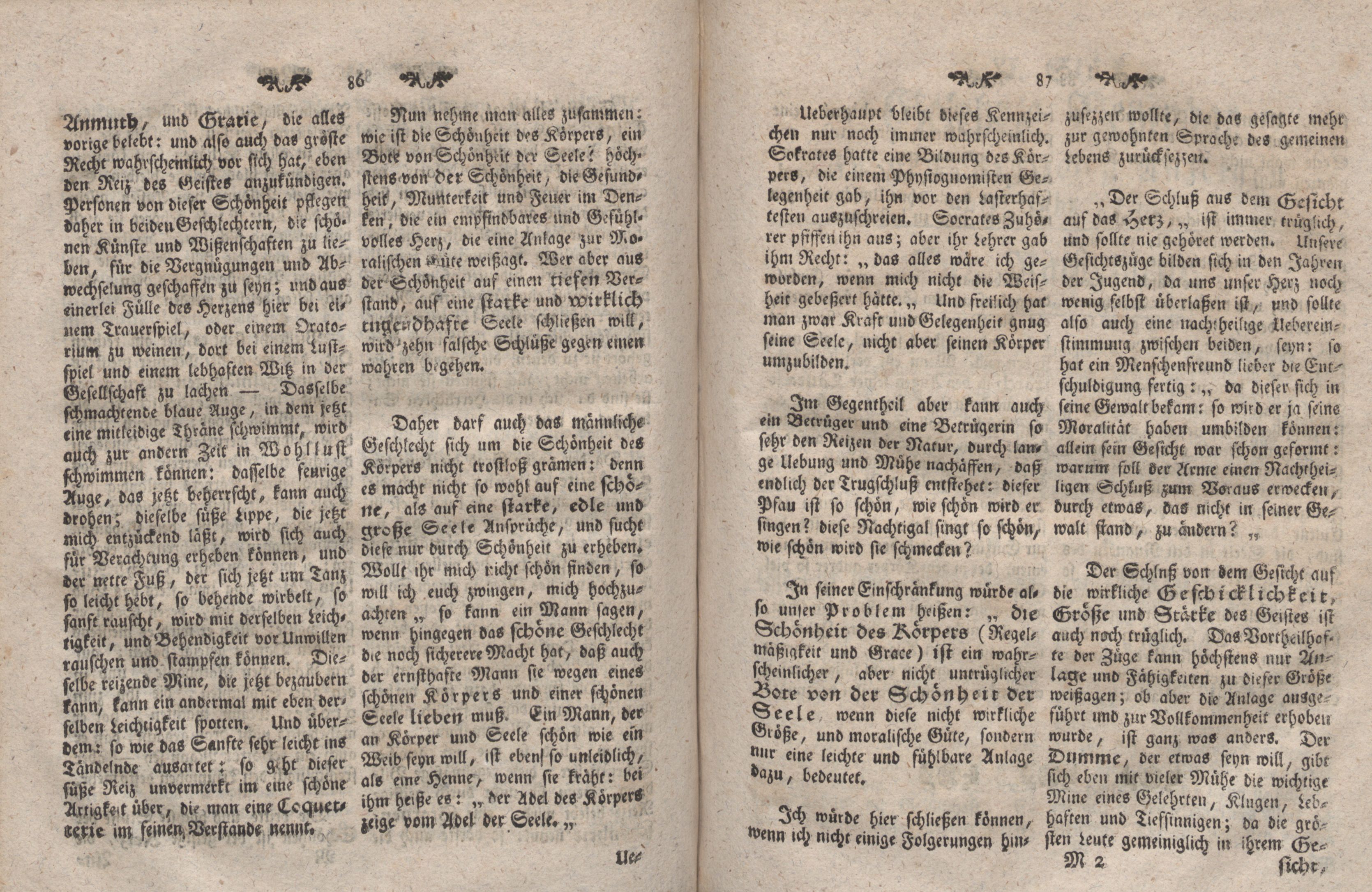 Gelehrte Beyträge zu den Rigischen Anzeigen 1766 (1766) | 44. (86-87) Main body of text