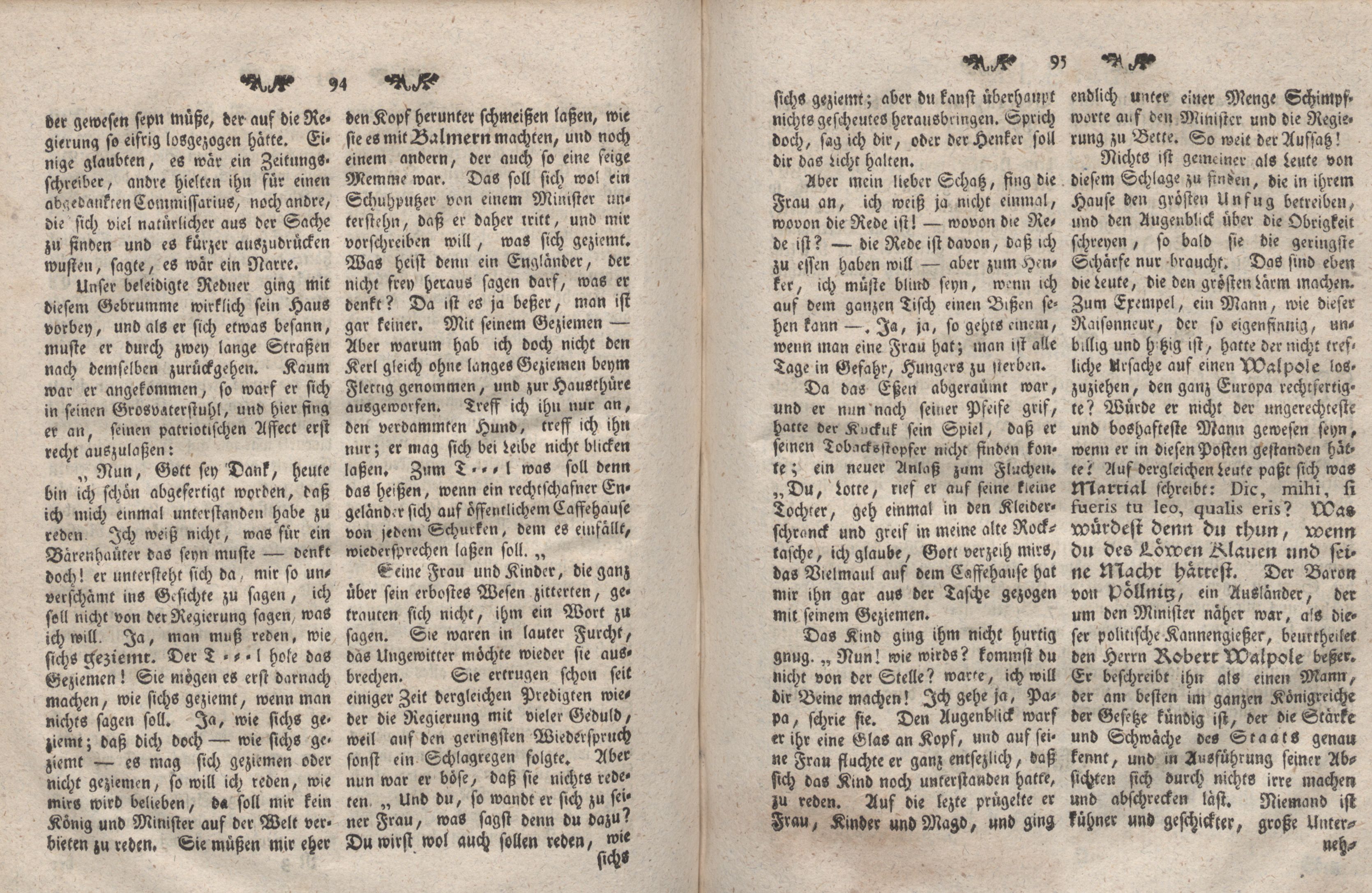 Gelehrte Beyträge zu den Rigischen Anzeigen 1766 (1766) | 48. (94-95) Main body of text