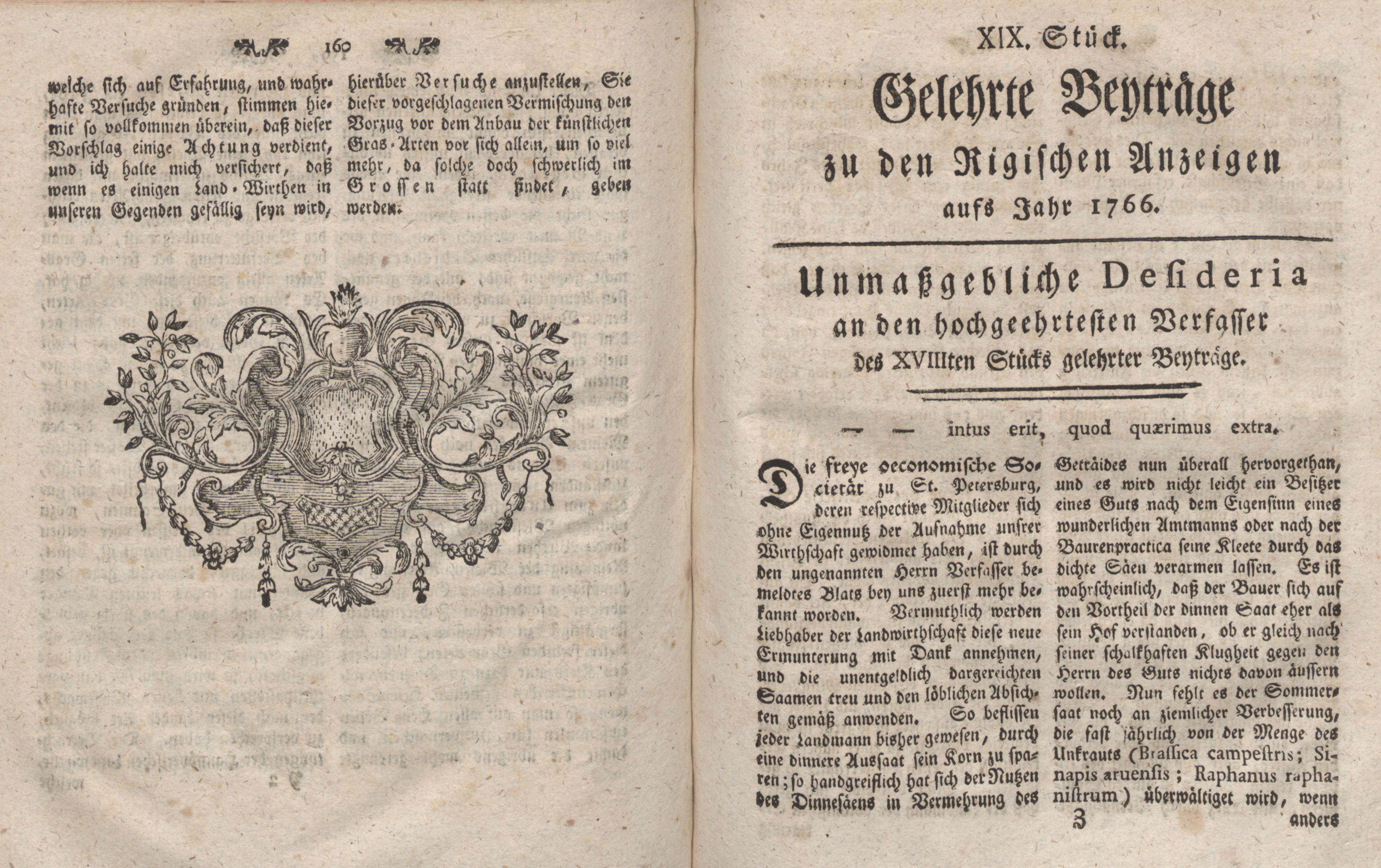 Gelehrte Beyträge zu den Rigischen Anzeigen 1766 (1766) | 81. (160-161) Haupttext