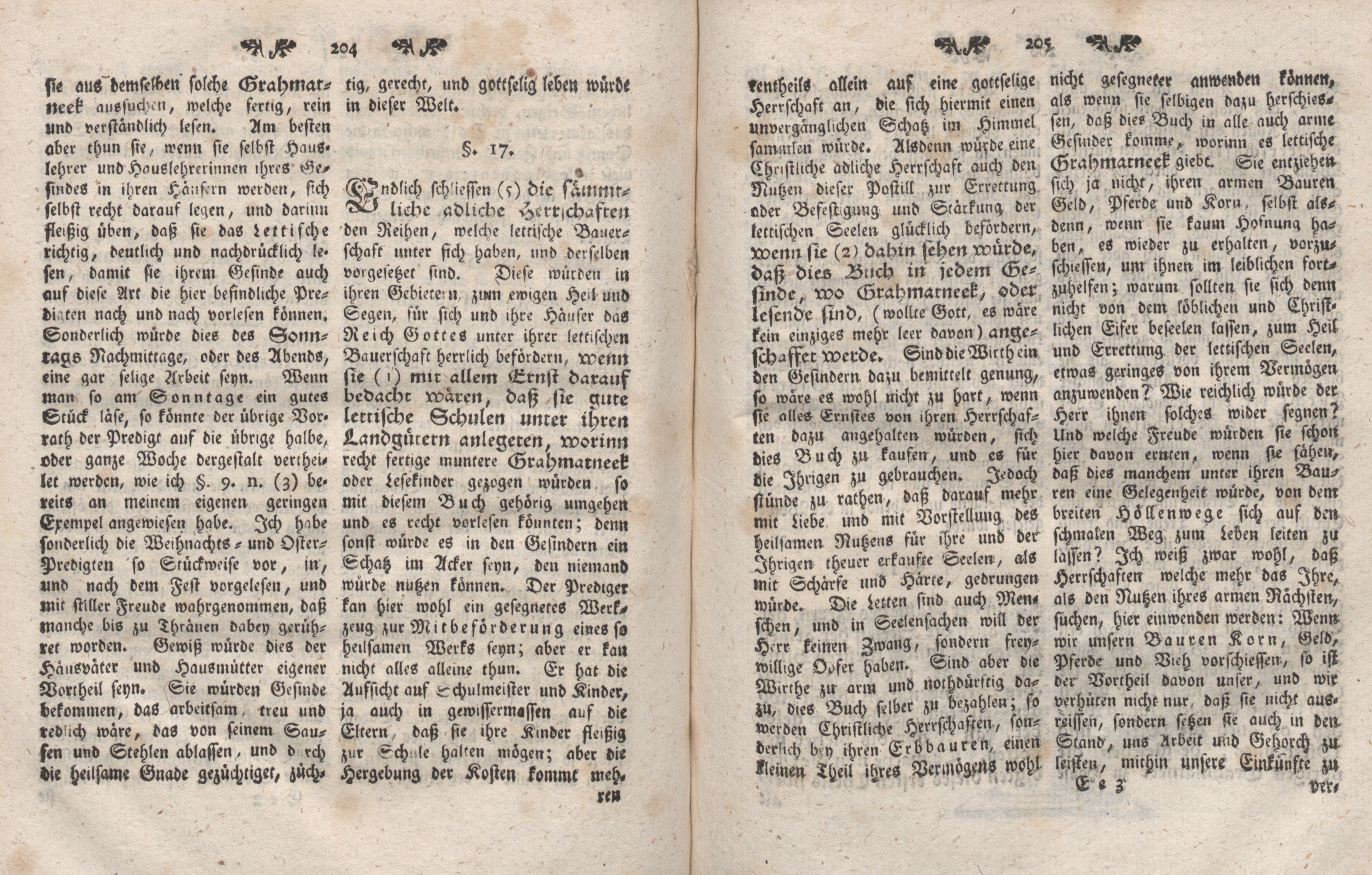 Gelehrte Beyträge zu den Rigischen Anzeigen 1766 (1766) | 103. (204-205) Main body of text