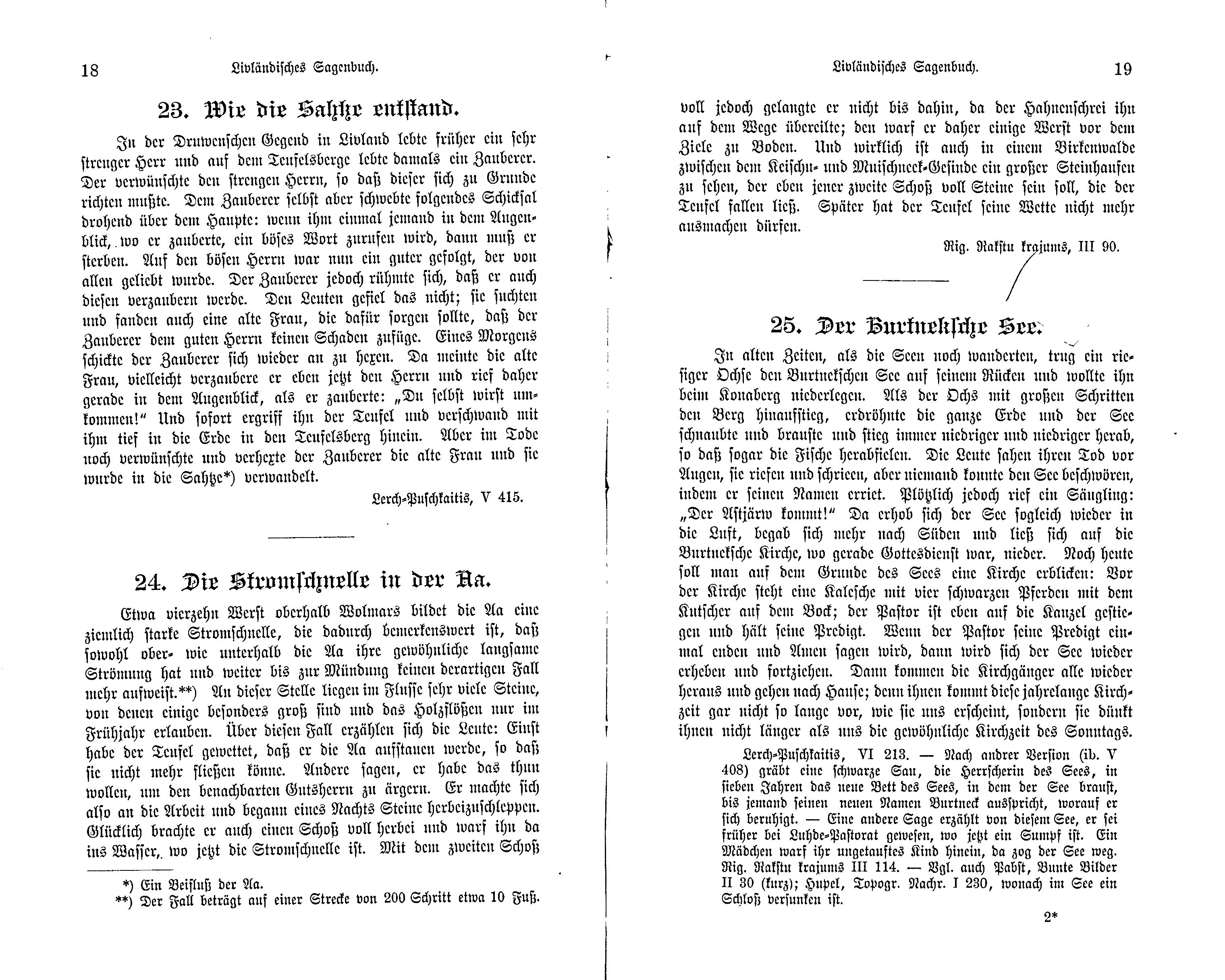 Wie die Sahtze entstand (1897) | 1. (18-19) Основной текст