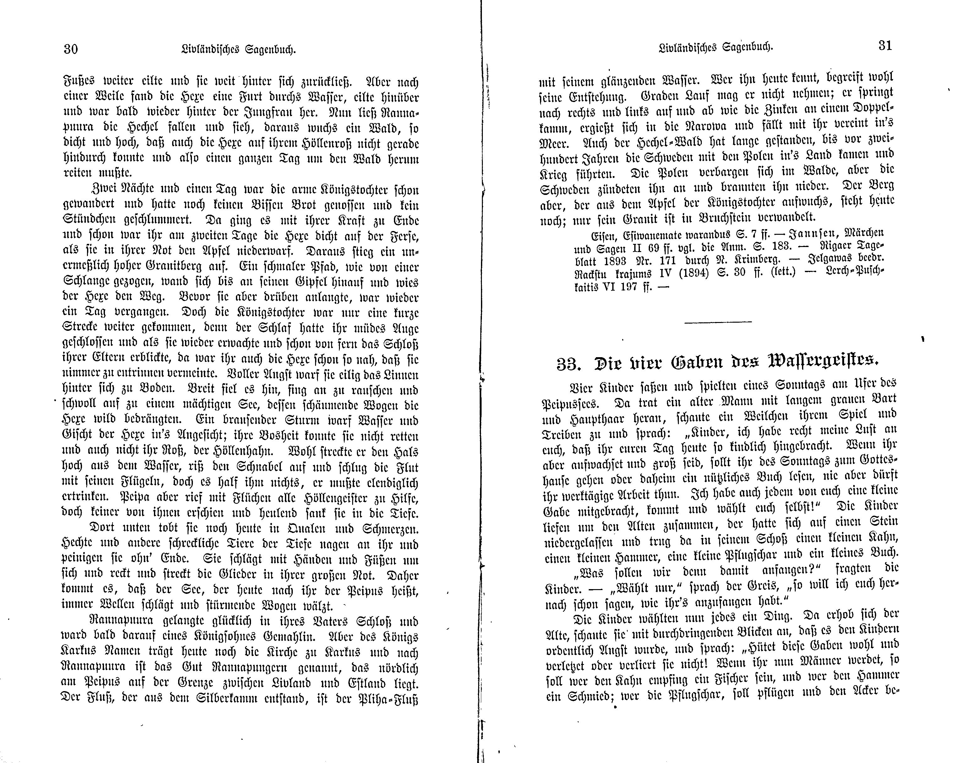 Livländisches Sagenbuch (1897) | 27. (30-31) Haupttext