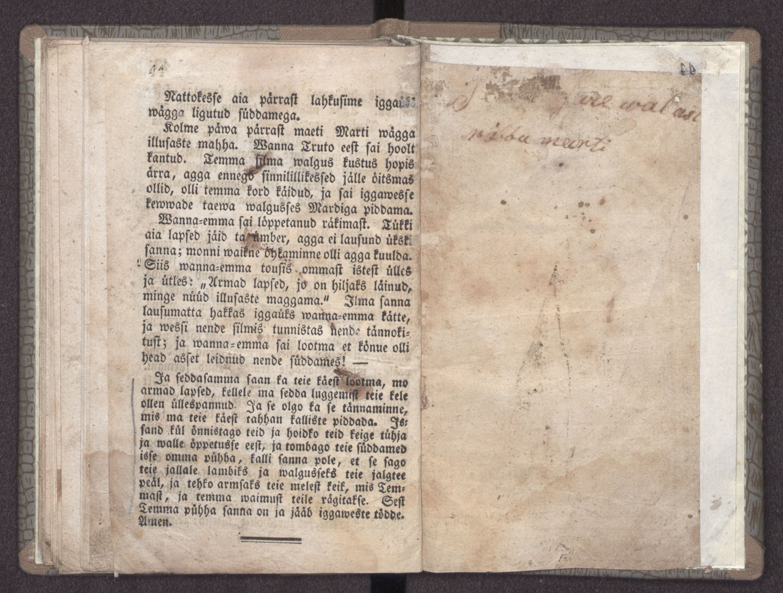 Waene Mart (1839) | 24. (44) Main body of text, Back flyleaf