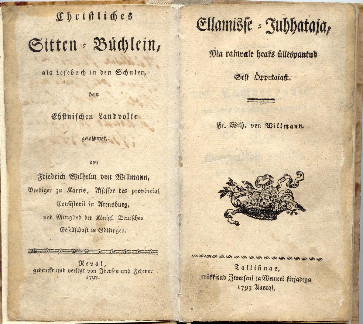 Ellamisse-Juhhataja (1793) | 1. Titelblatt