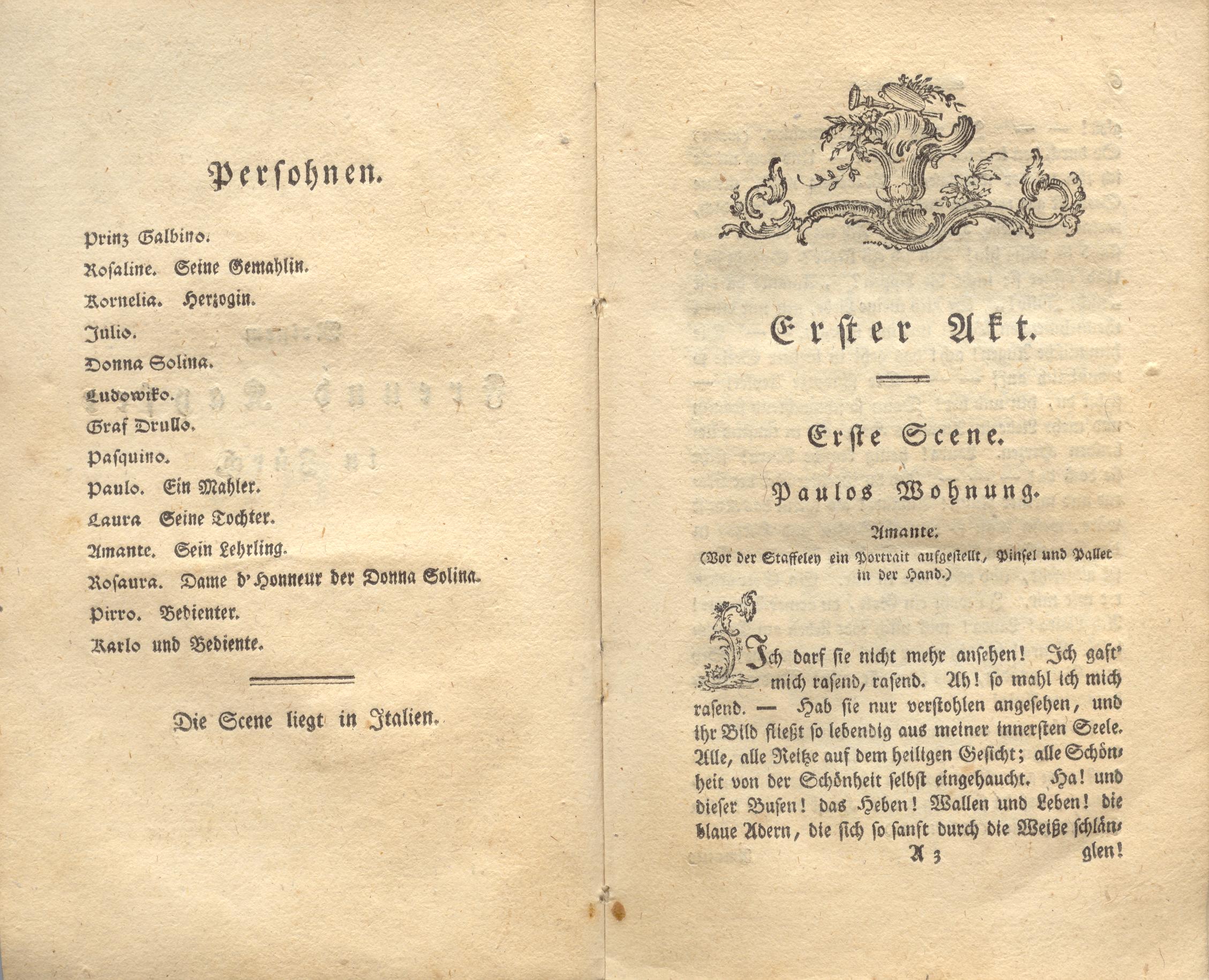Die neue Arria (1776) | 3. Main body of text