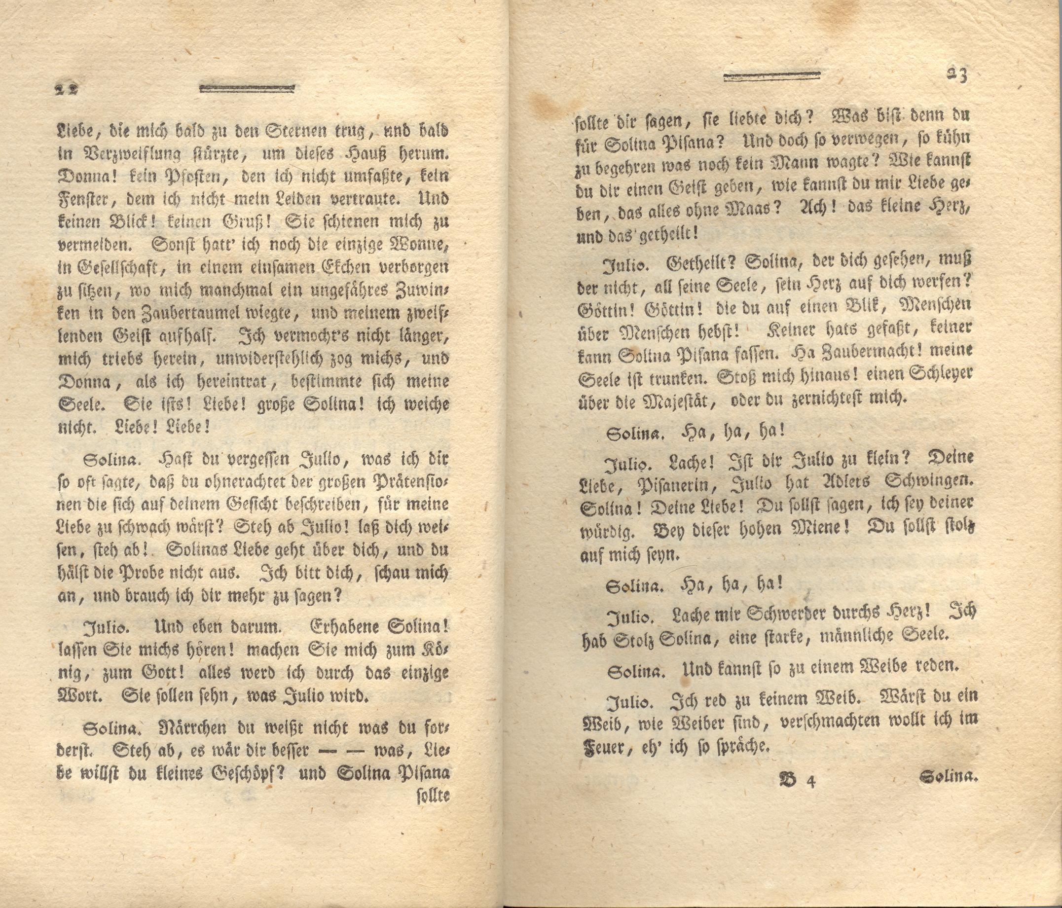 Die neue Arria (1776) | 12. (22-23) Haupttext