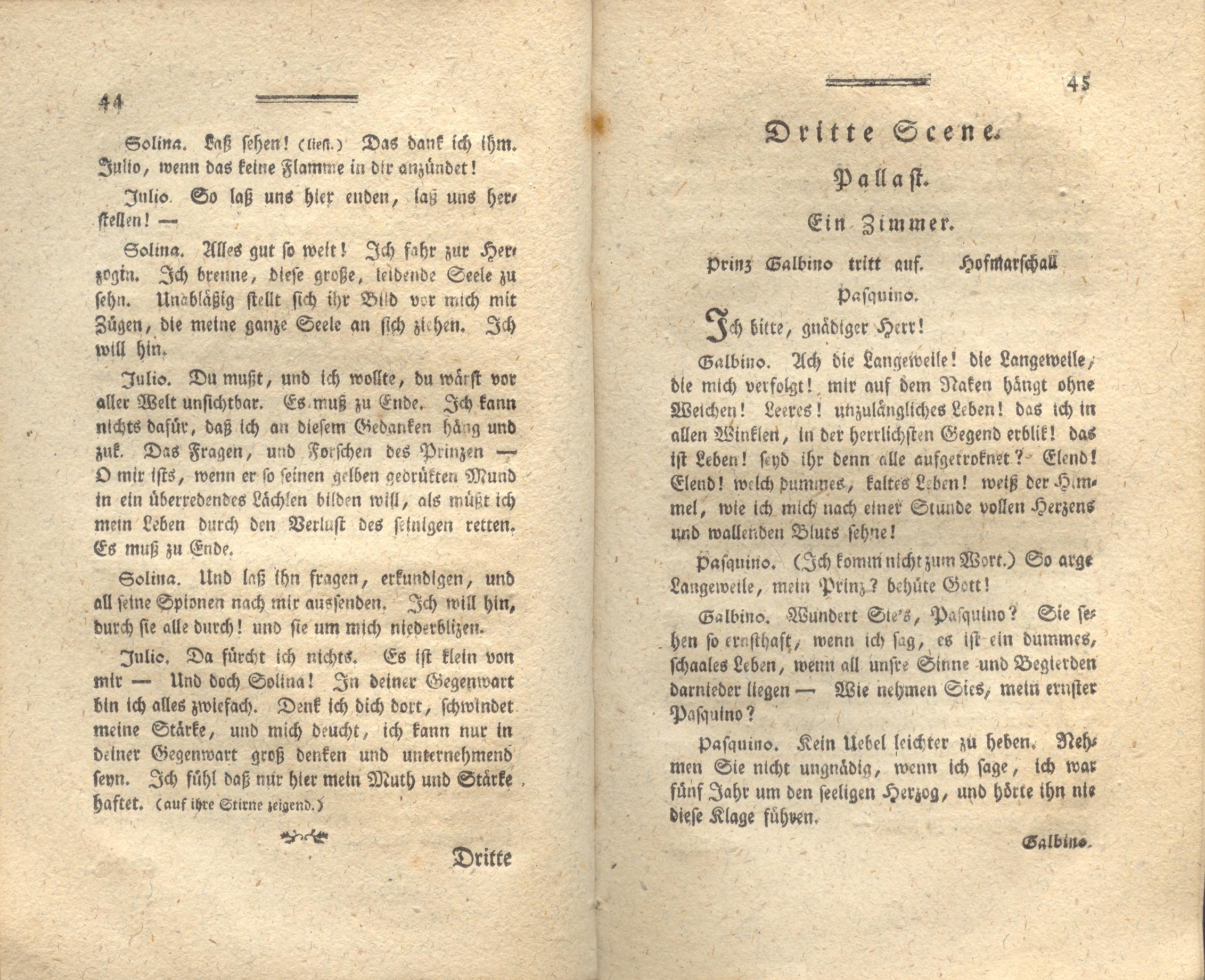 Die neue Arria (1776) | 23. (44-45) Põhitekst