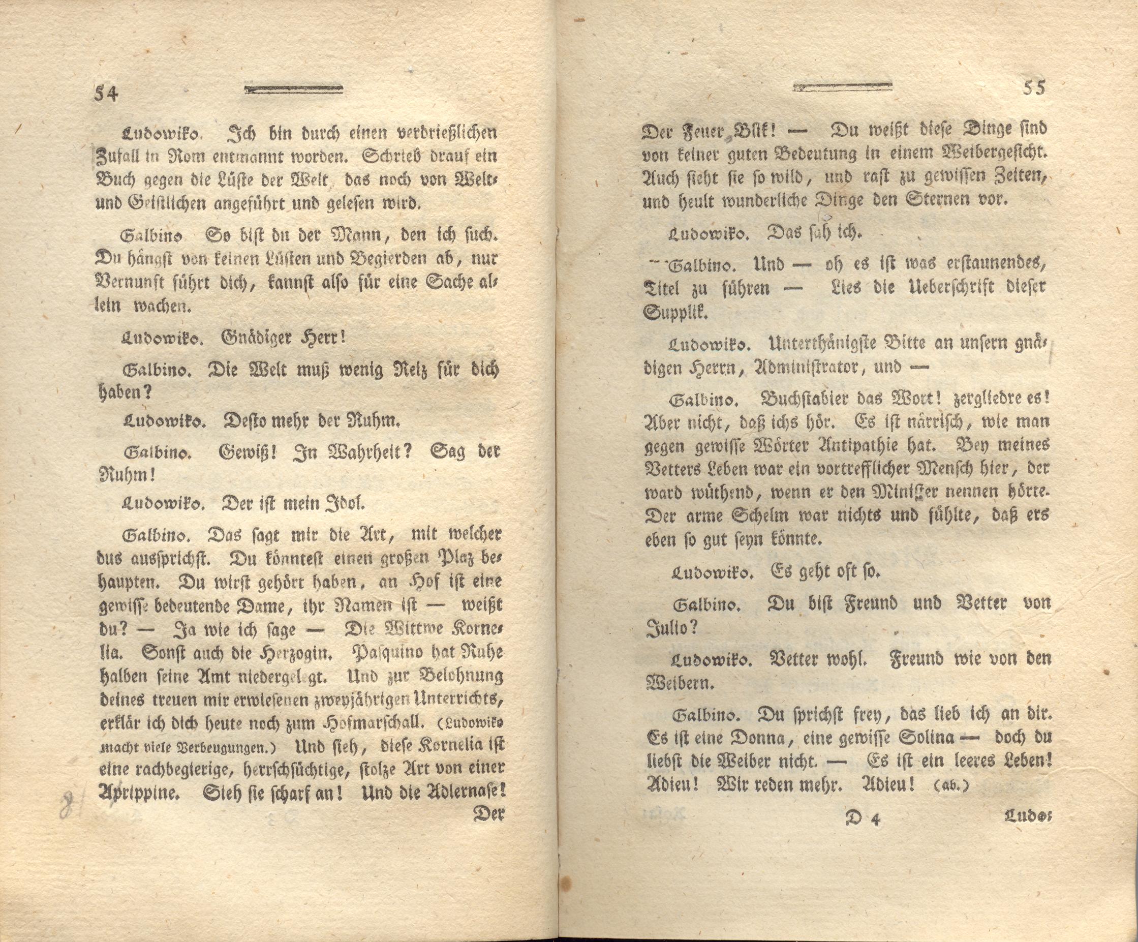 Die neue Arria (1776) | 28. (54-55) Haupttext