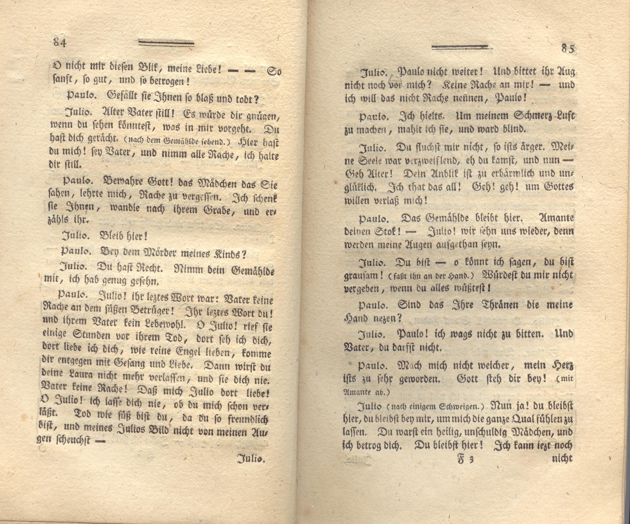 Die neue Arria (1776) | 43. (84-85) Haupttext