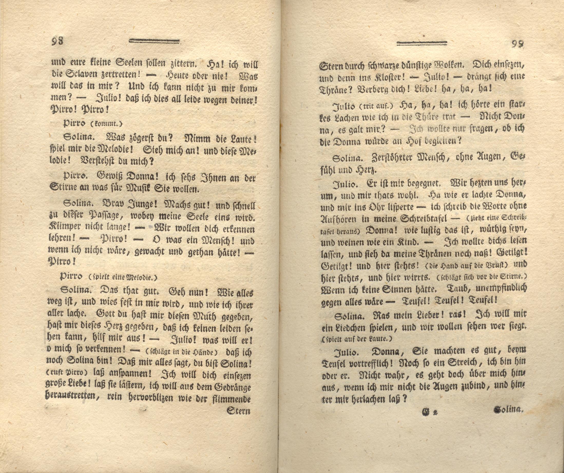 Die neue Arria (1776) | 50. (98-99) Haupttext