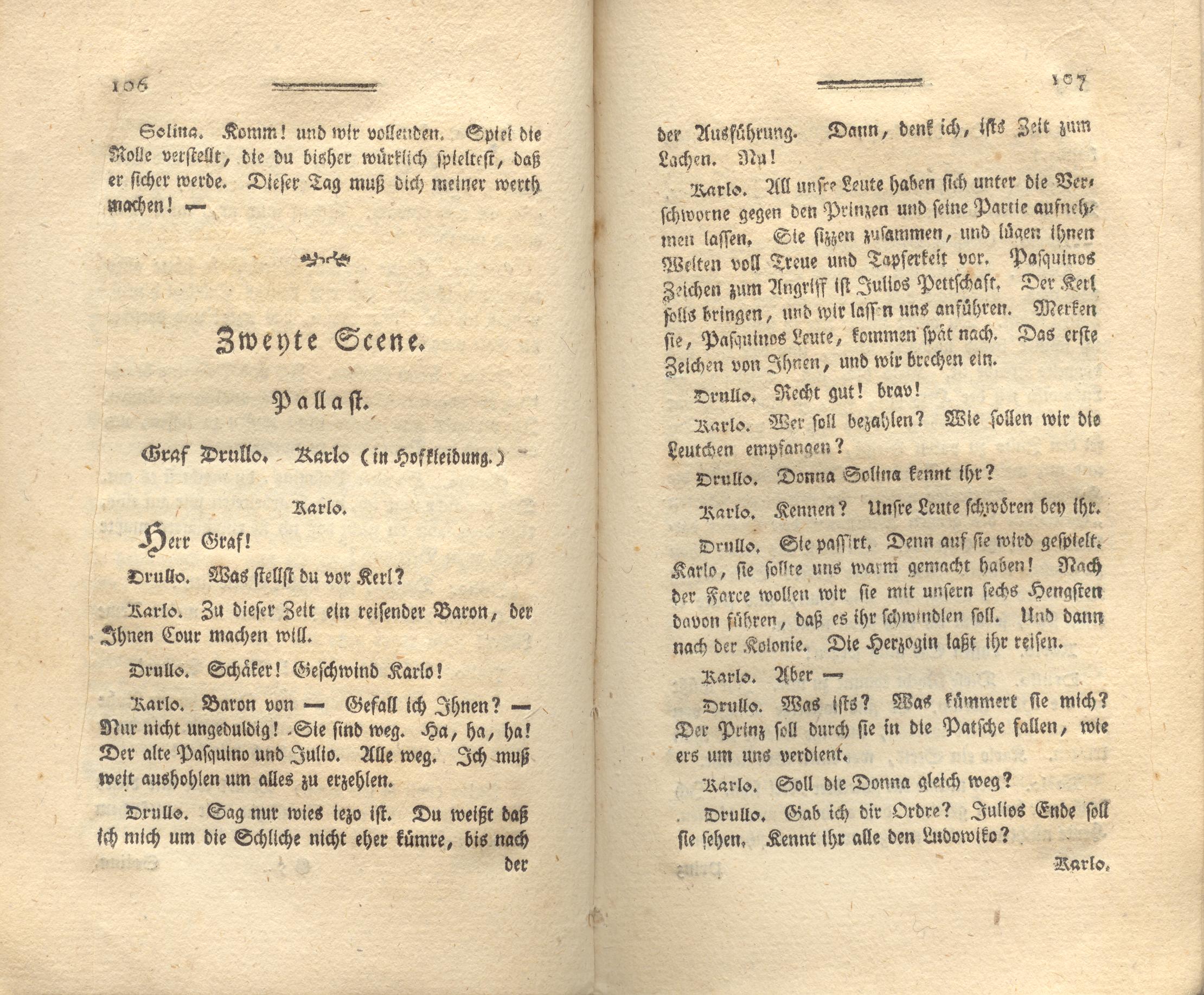 Die neue Arria (1776) | 54. (106-107) Haupttext