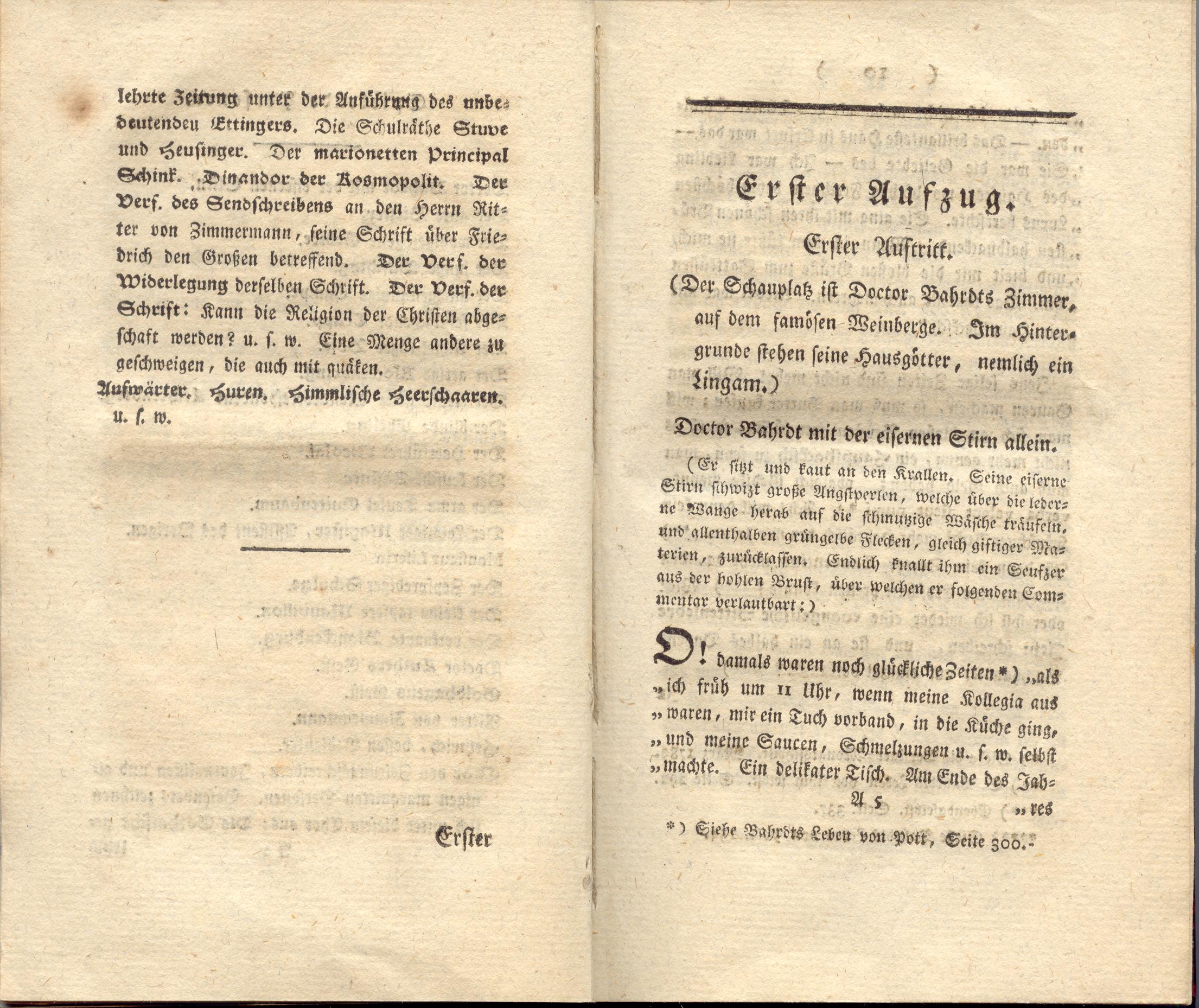 Doctor Bahrdt mit der eisernen Stirn (1790) | 6. Põhitekst