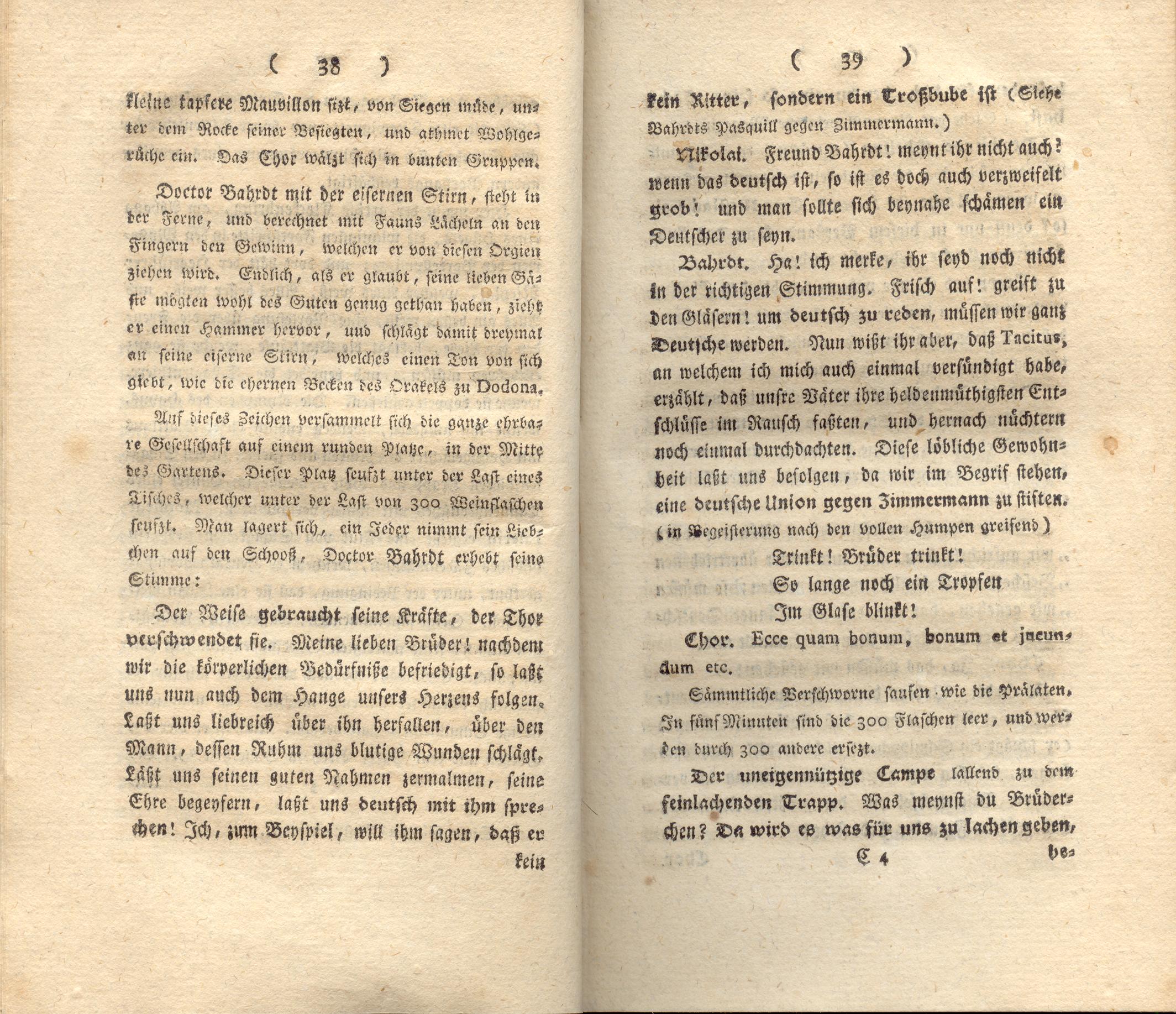 Doctor Bahrdt mit der eisernen Stirn (1790) | 21. (38-39) Main body of text