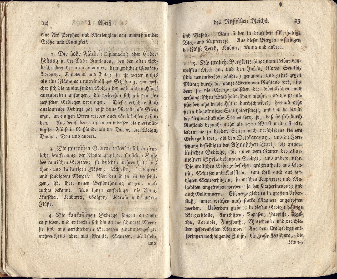 Uebersicht des Russischen Reichs (1790) | 12. (14-15) Основной текст