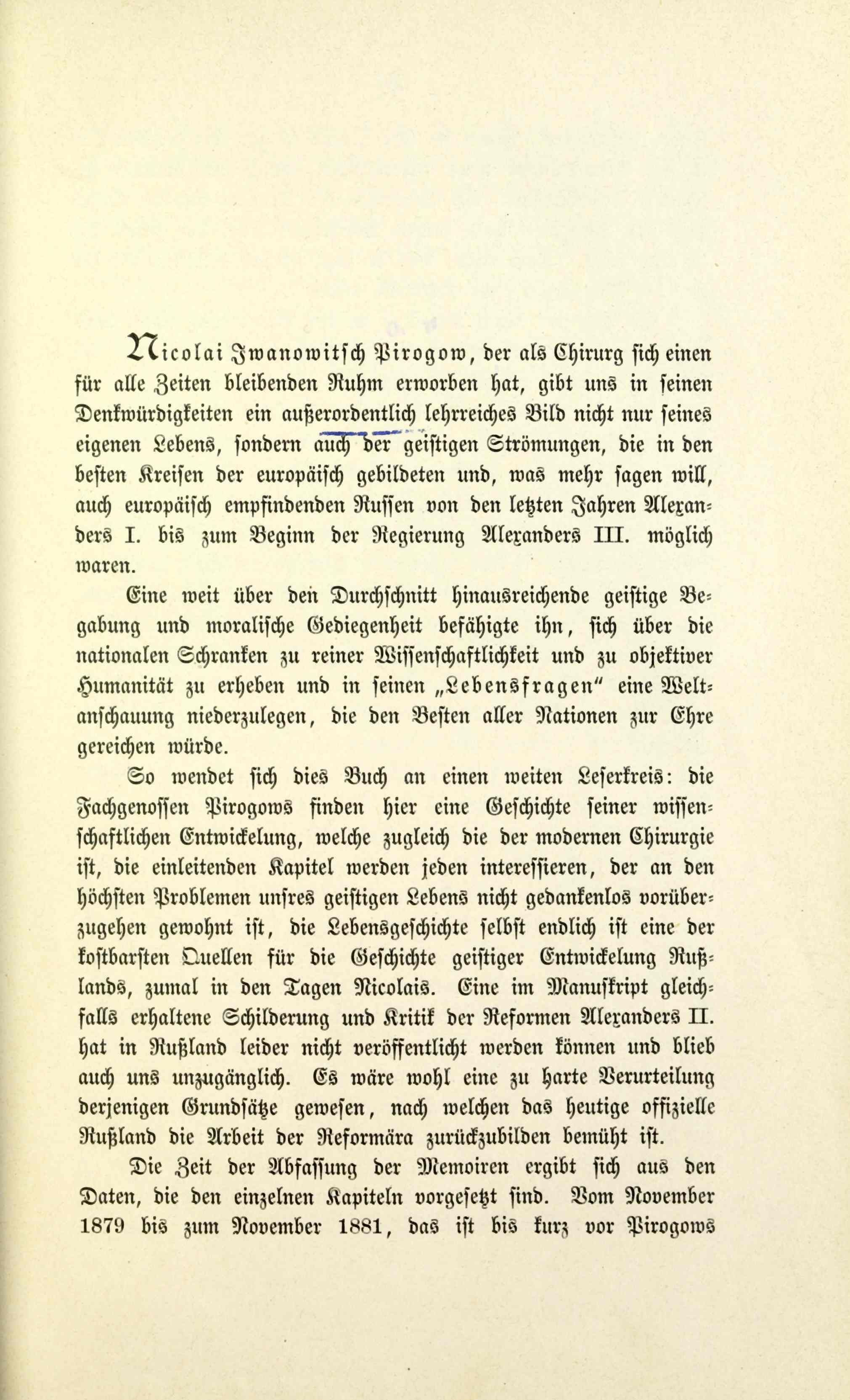 Lebensfragen: Tagebuch eines alten Arztes (1894) | 5. (V) Предисловие