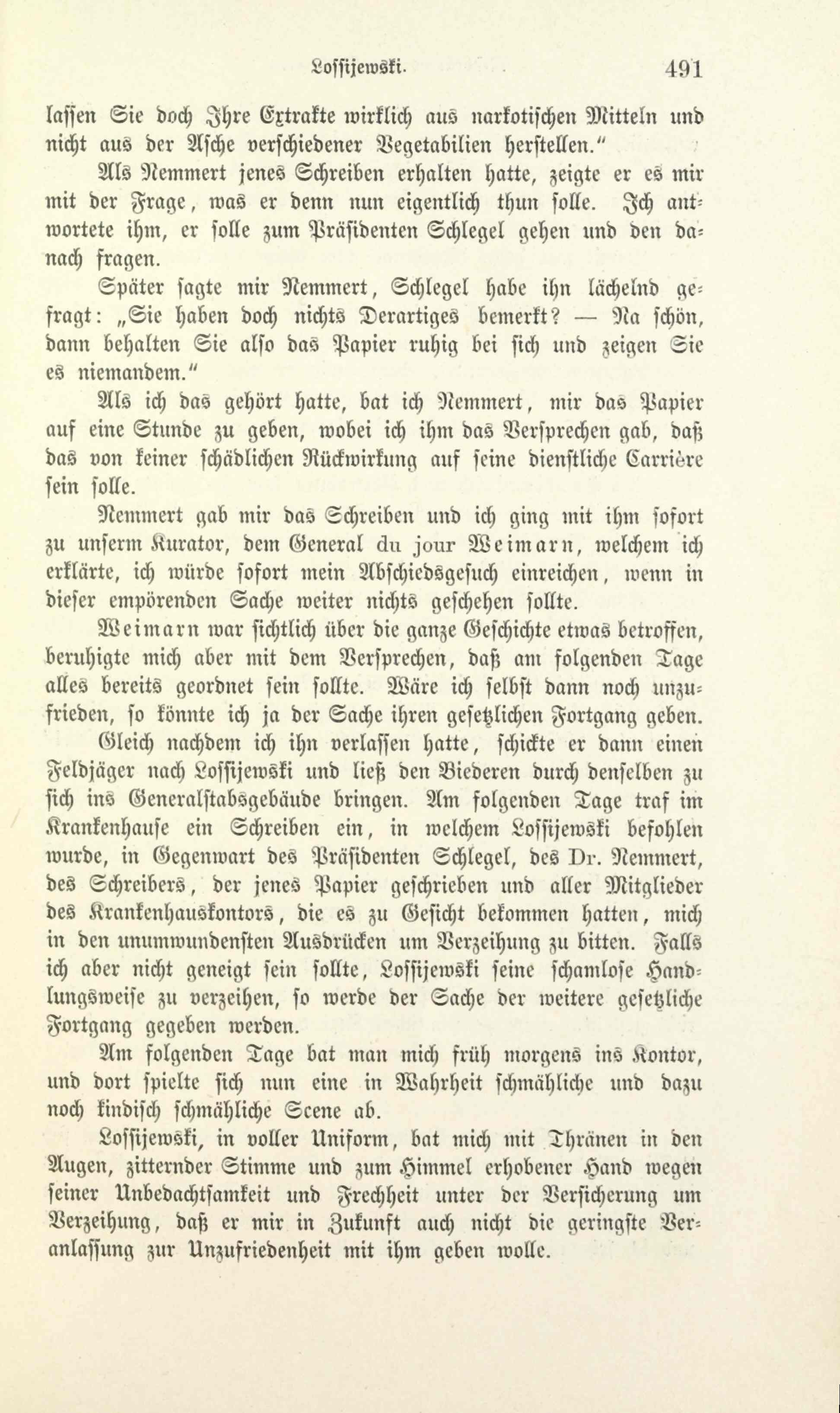 Lebensfragen: Tagebuch eines alten Arztes (1894) | 500. (491) Haupttext
