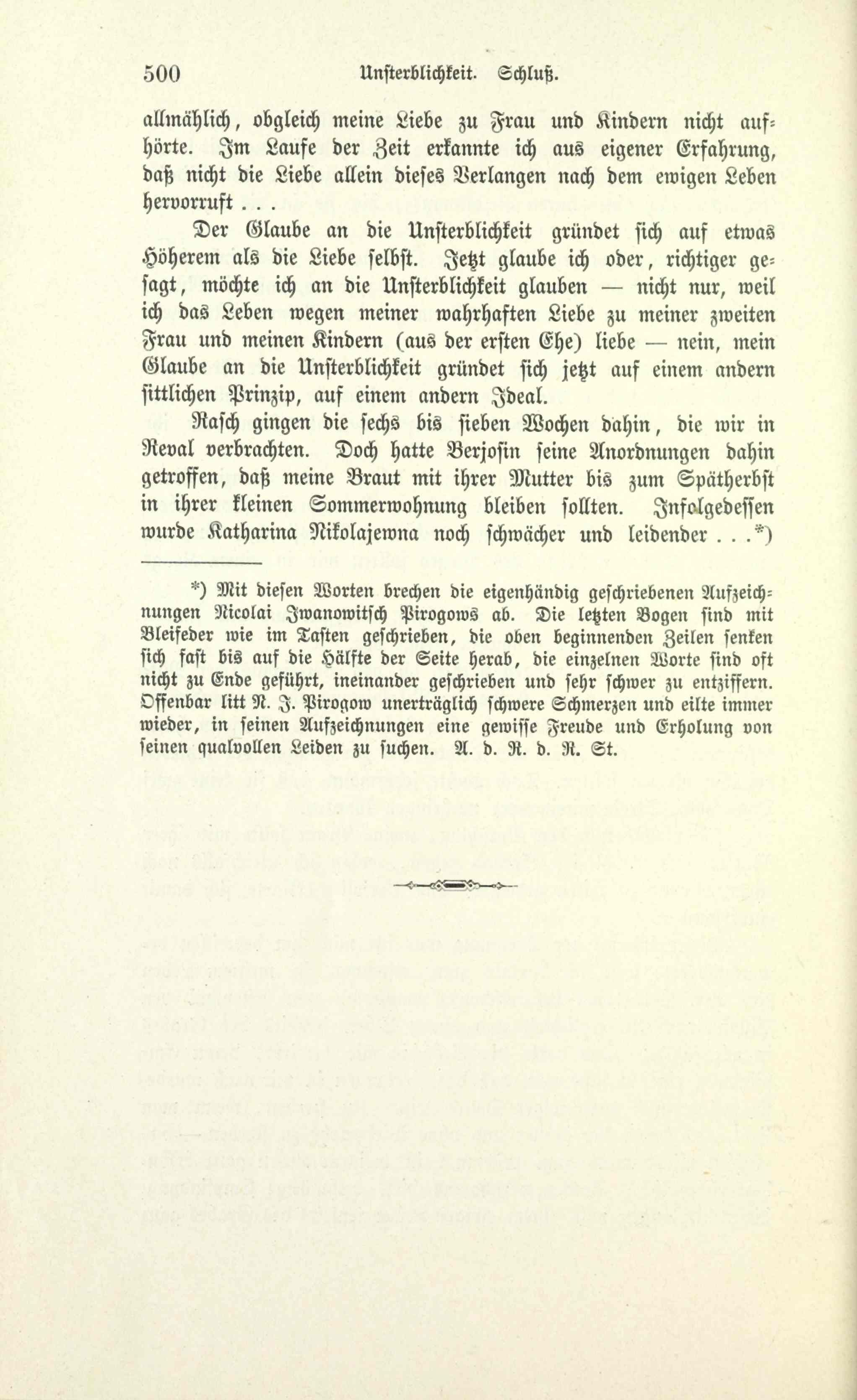 Lebensfragen: Tagebuch eines alten Arztes (1894) | 509. (500) Haupttext
