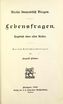 Lebensfragen: Tagebuch eines alten Arztes (1894) | 3. Tiitelleht