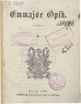 Emmajöe Öpik (1867) | 3. Tiitelleht