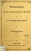 Erinnerungen aus der Krümmerschen Anstalt und aus des Verfassers eigner Schulzeit (1860) | 1. Front cover