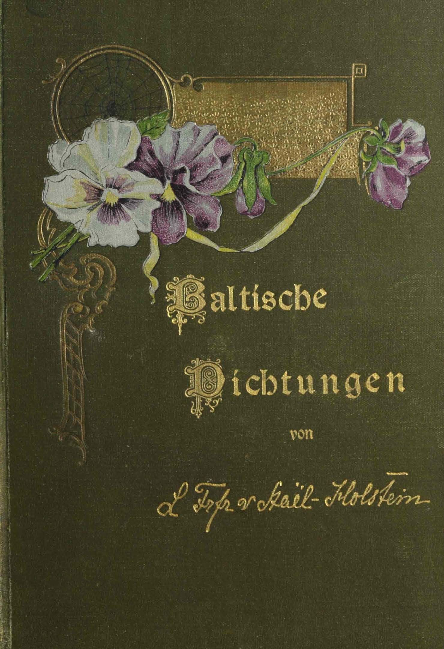 Baltische Dichtungen (1896) | 1. Front cover