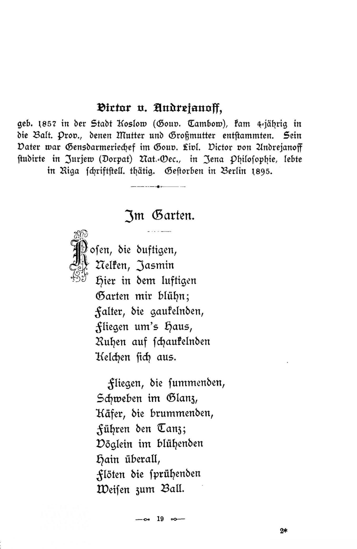 Baltische Dichtungen (1896) | 25. (19) Põhitekst