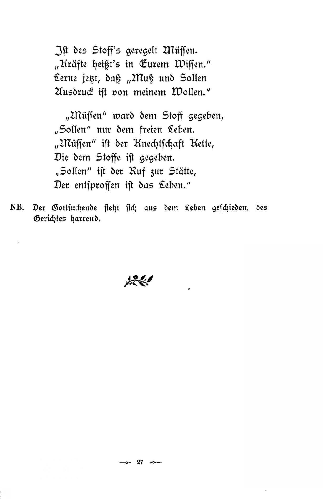 Baltische Dichtungen (1896) | 33. (27) Põhitekst