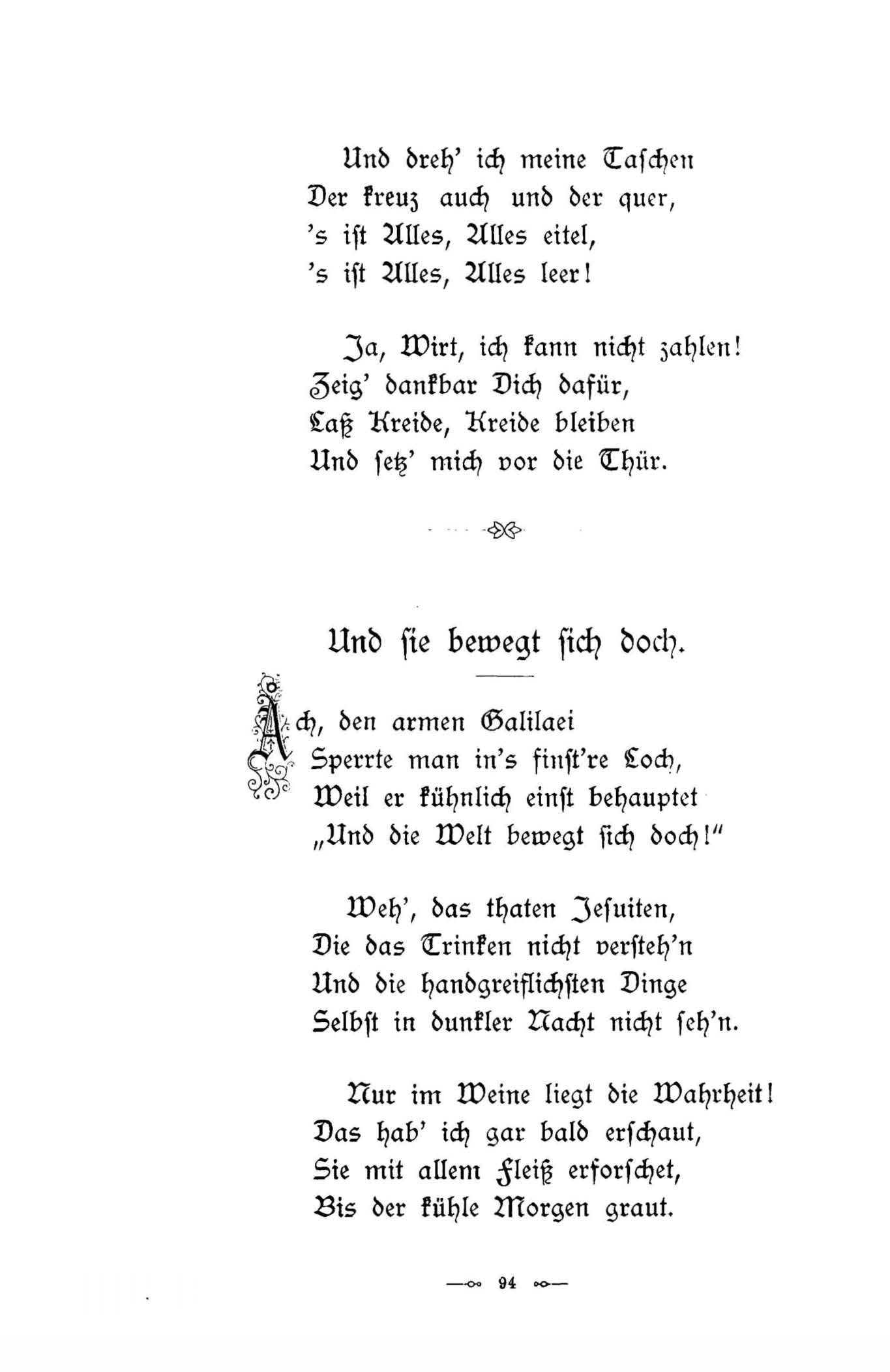 Baltische Dichtungen (1896) | 100. (94) Põhitekst