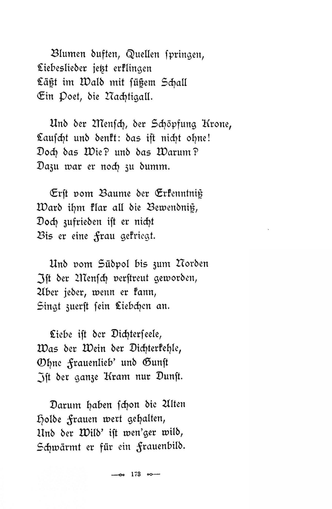 Baltische Dichtungen (1896) | 179. (173) Põhitekst