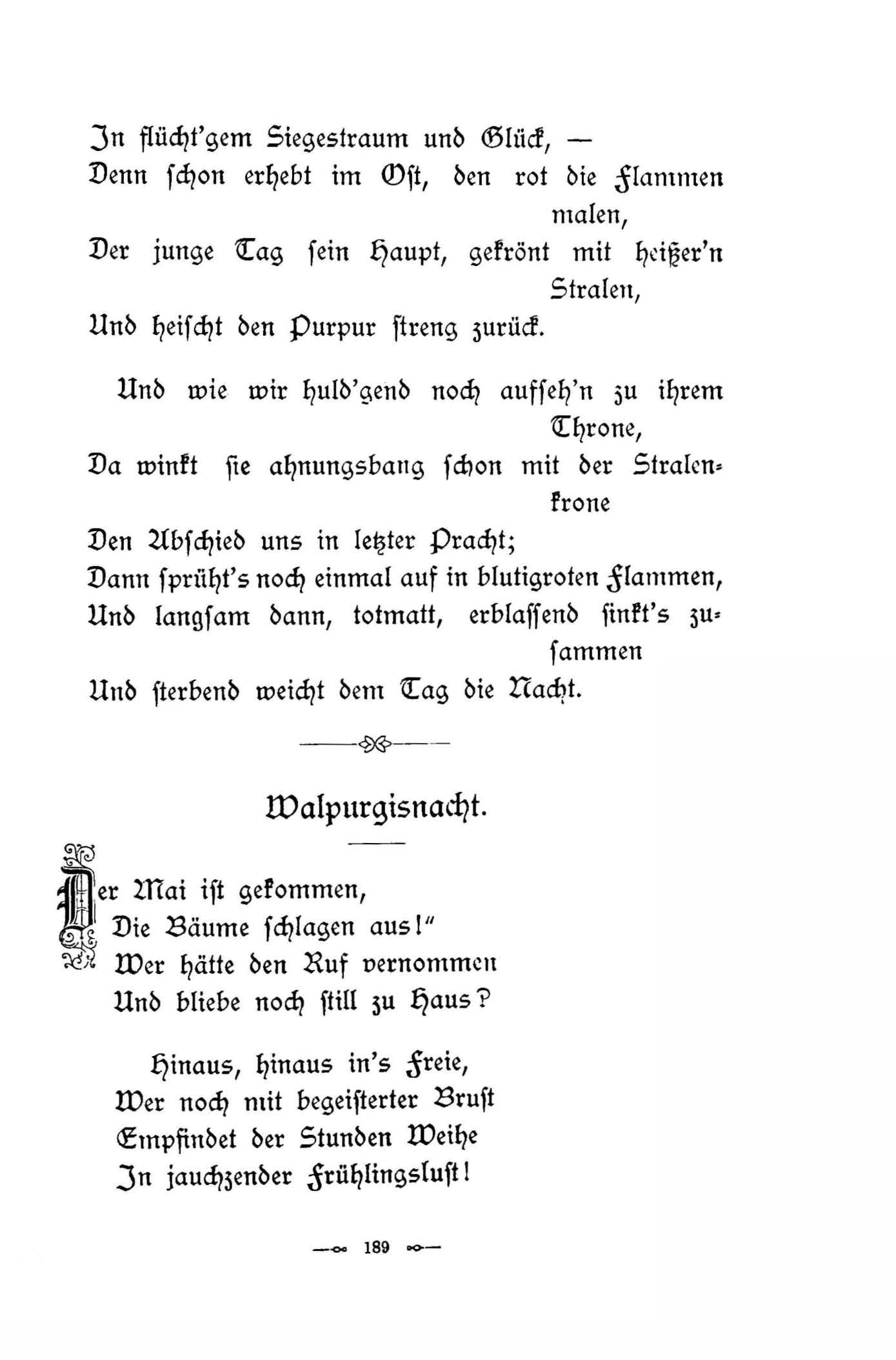 Walpurgisnacht (1896) | 1. (189) Main body of text