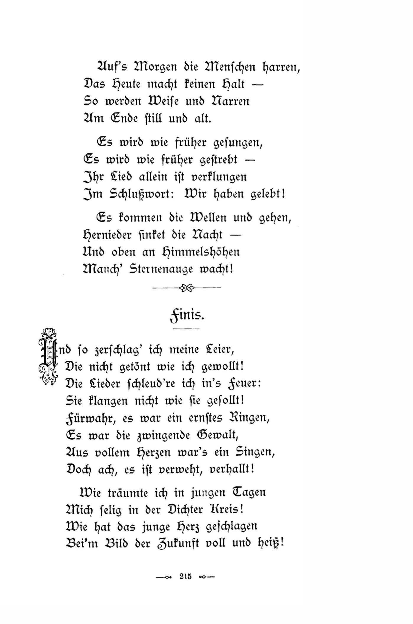 Baltische Dichtungen (1896) | 221. (215) Main body of text