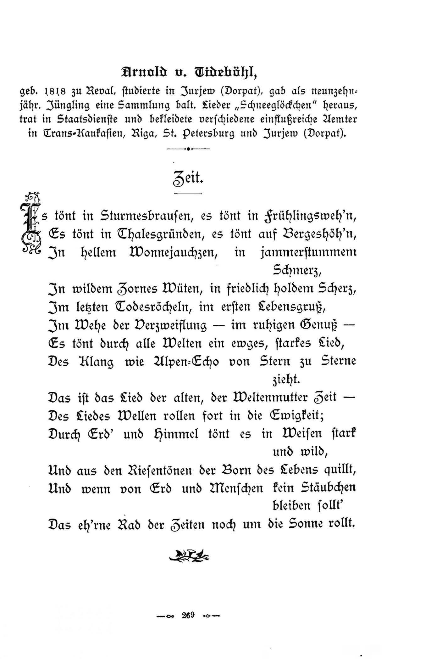 Zeit (1896) | 1. (269) Haupttext
