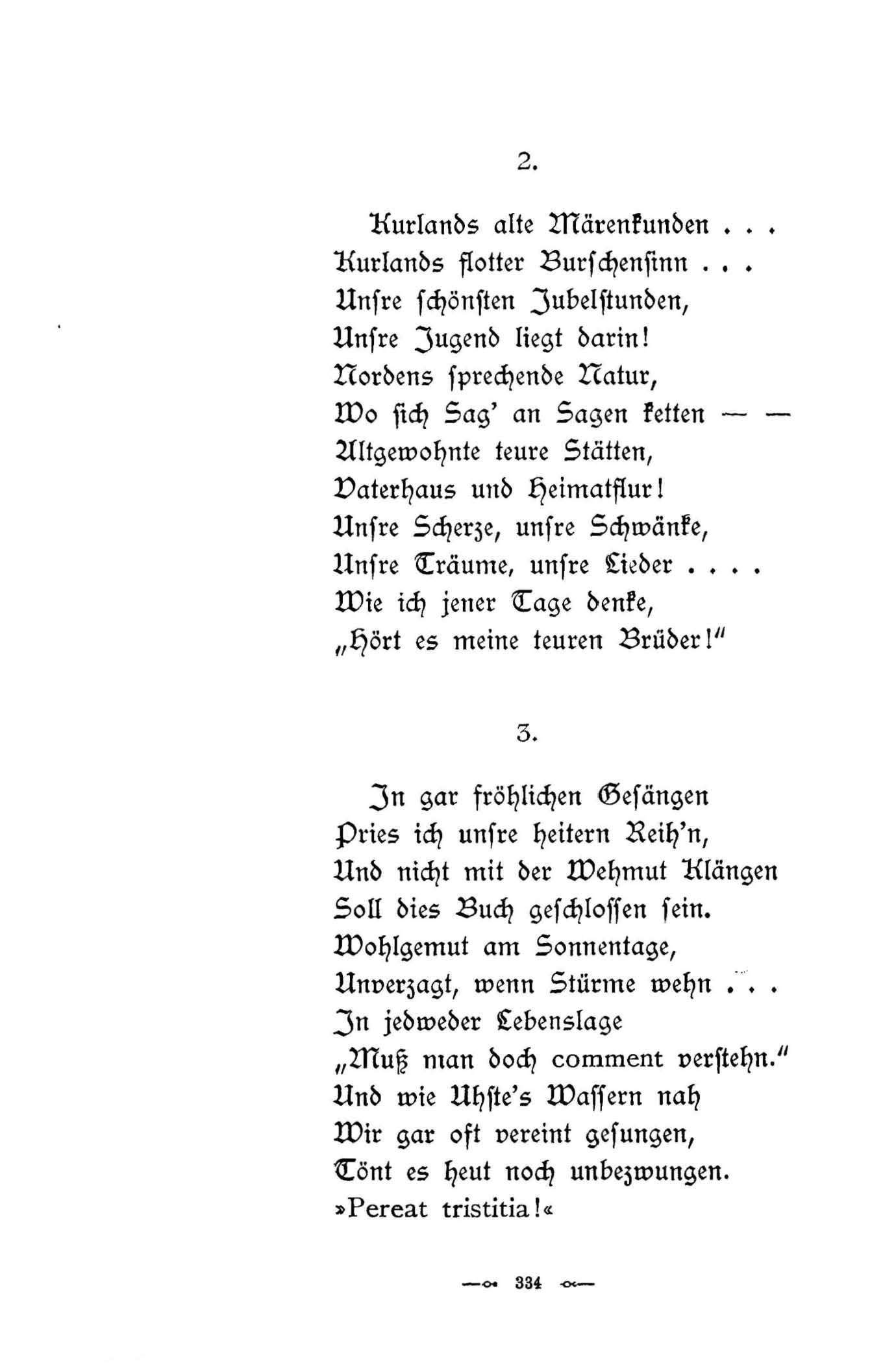 Baltische Dichtungen (1896) | 338. (334) Põhitekst