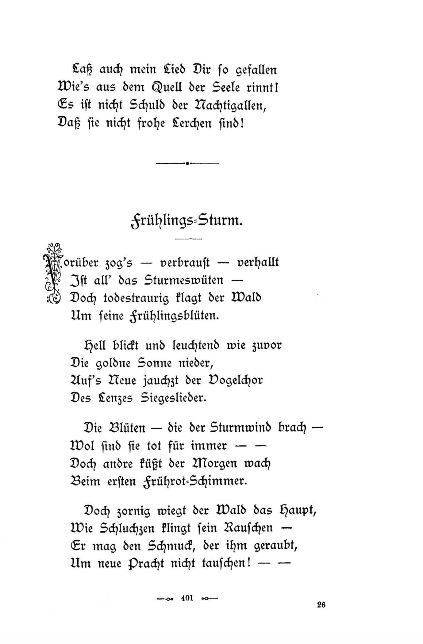 Baltische Dichtungen (1896) | 405. (401) Põhitekst